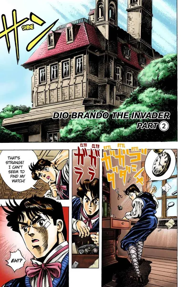 JoJo no Kimyou na Bouken: Part 1 - Phantom Blood Color-ban Chapter 3: Dio Brando the Invader Part 2 - Page 2