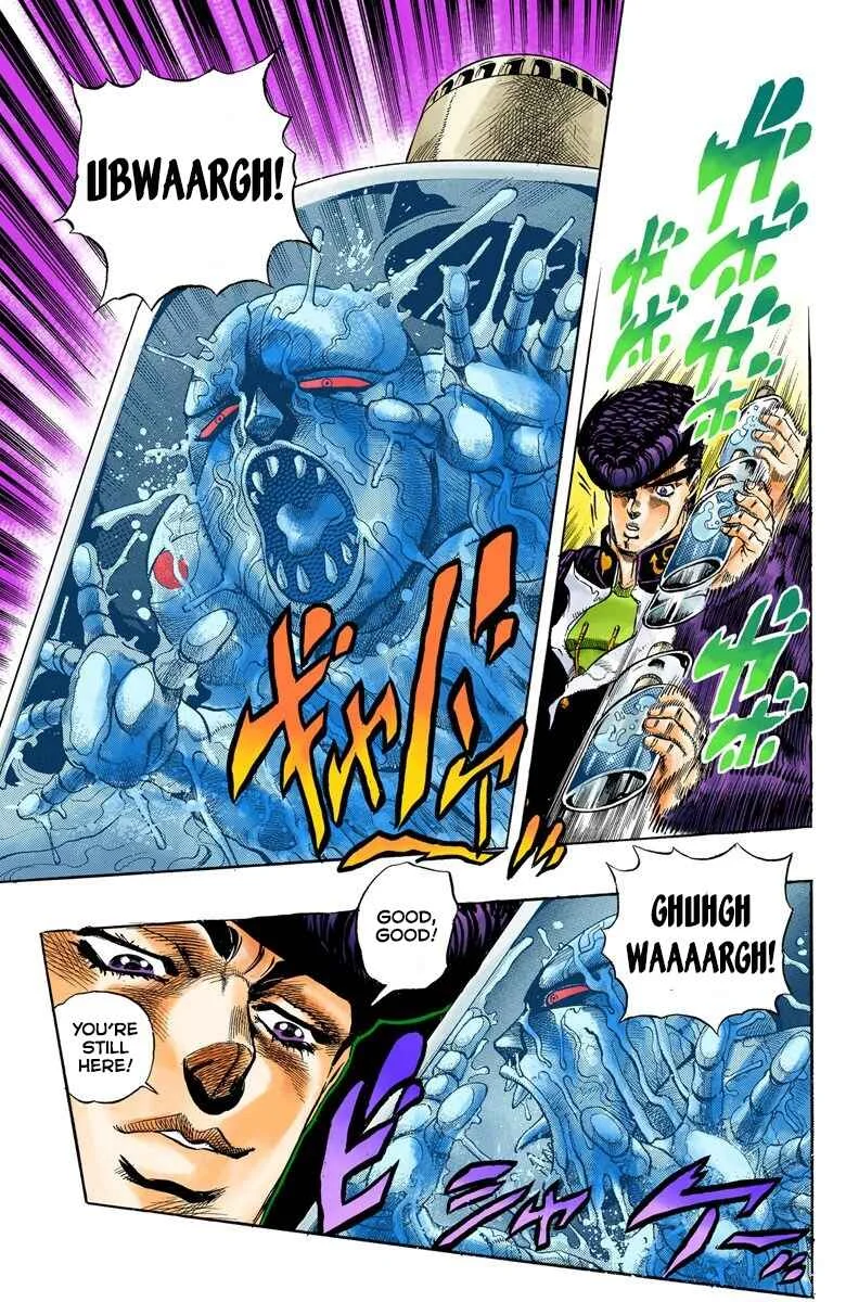 JoJo no Kimyou na Bouken: Part 4 - Diamond wa Kudakenai Color-ban Chapter 5: Josuke Higashikata Meets Angelo! - Part 2 - Page 3