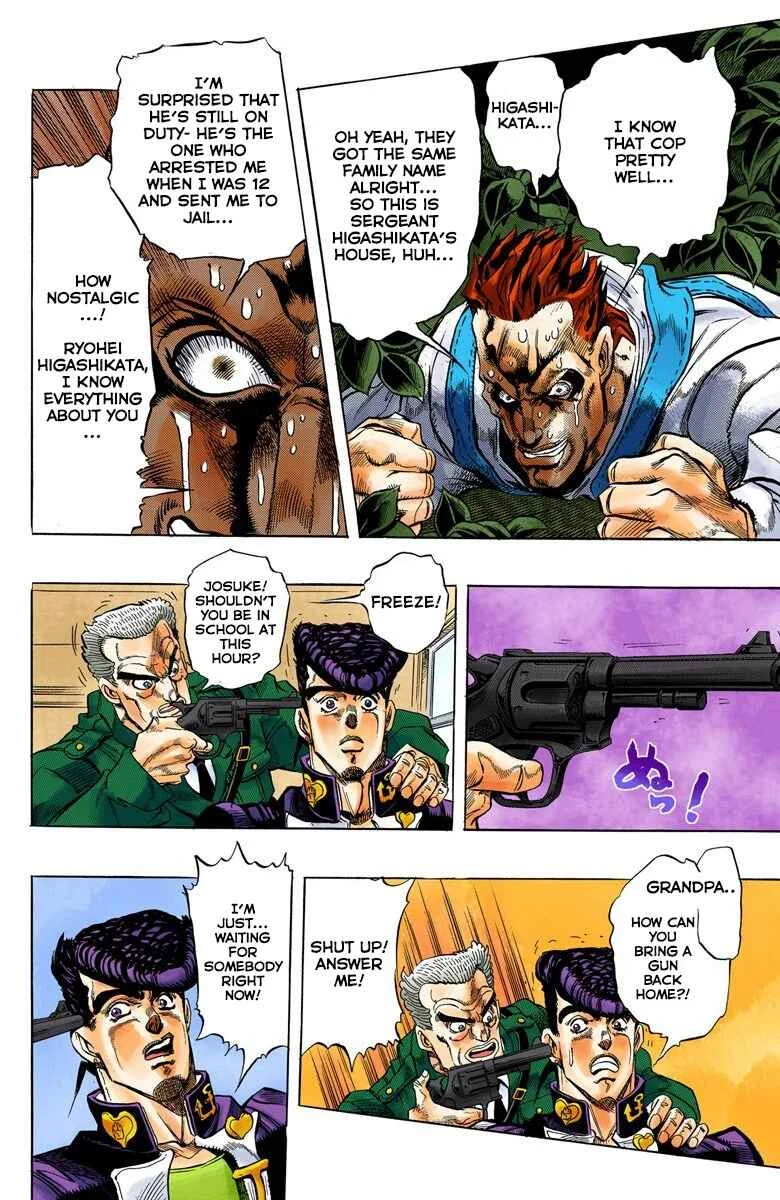 JoJo no Kimyou na Bouken: Part 4 - Diamond wa Kudakenai Color-ban Chapter 5: Josuke Higashikata Meets Angelo! - Part 2 - Page 6
