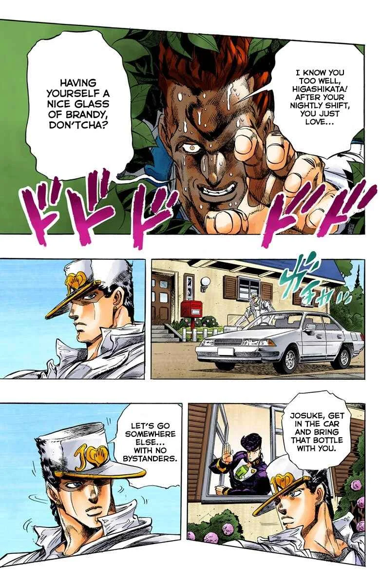 JoJo no Kimyou na Bouken: Part 4 - Diamond wa Kudakenai Color-ban Chapter 5: Josuke Higashikata Meets Angelo! - Part 2 - Page 9