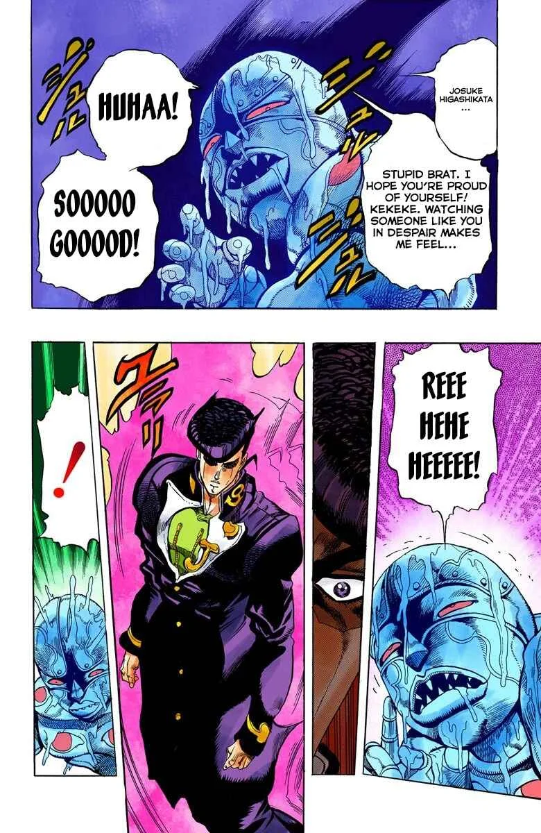 JoJo no Kimyou na Bouken: Part 4 - Diamond wa Kudakenai Color-ban Chapter 5: Josuke Higashikata Meets Angelo! - Part 2 - Page 12