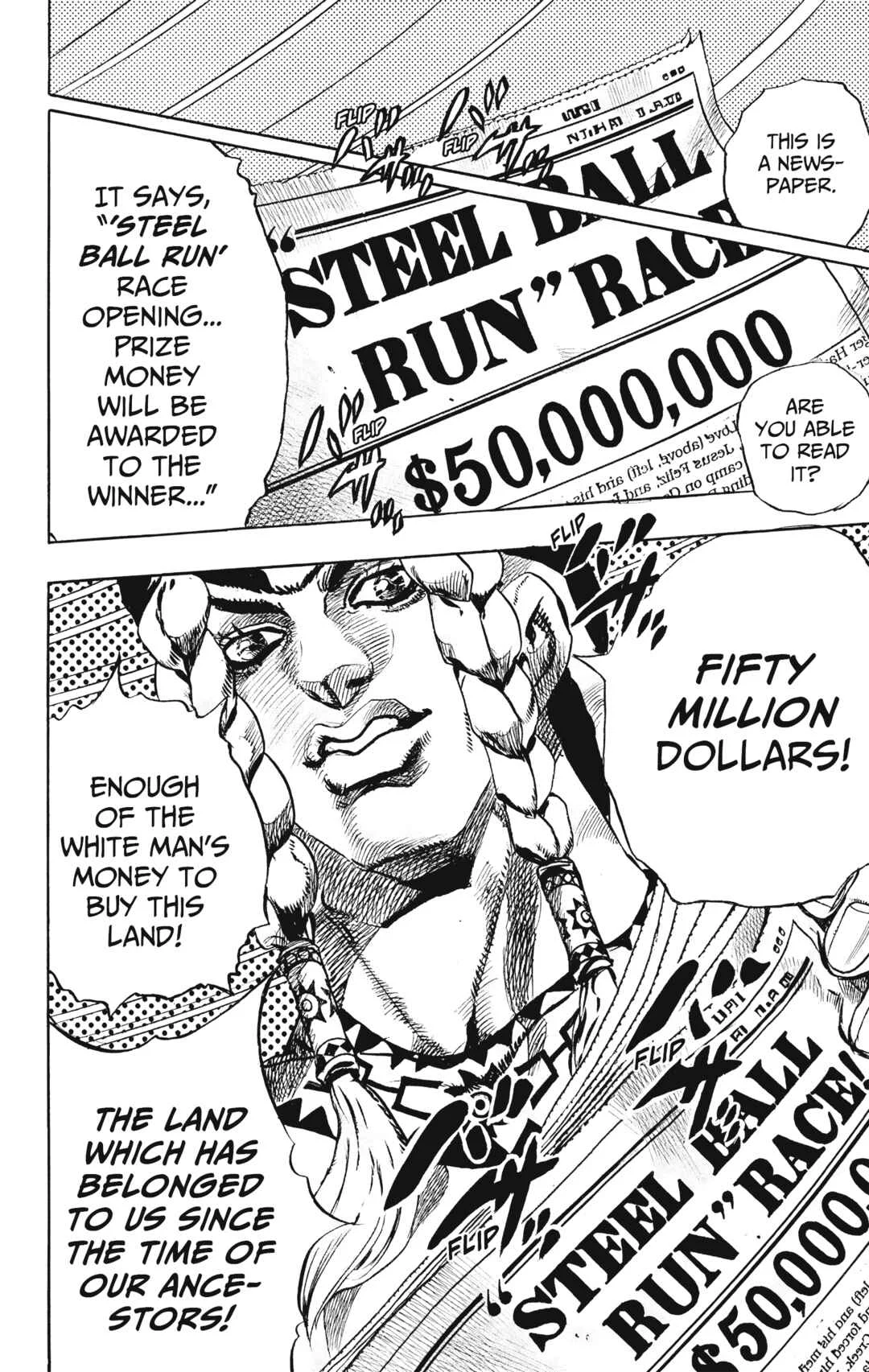 JoJo no Kimyou na Bouken: Part 7 - Steel Ball Run Chapter 1: The "Steel Ball Run" Press Conference - Page 25