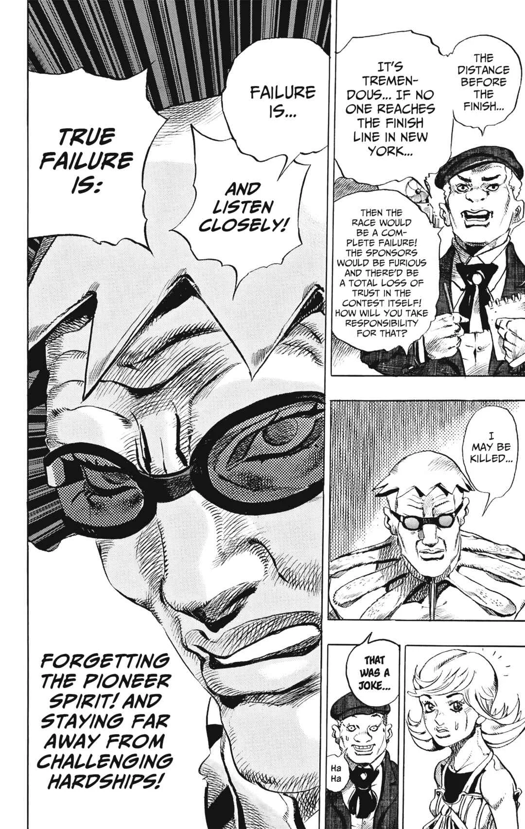 JoJo no Kimyou na Bouken: Part 7 - Steel Ball Run Chapter 1: The "Steel Ball Run" Press Conference - Page 40
