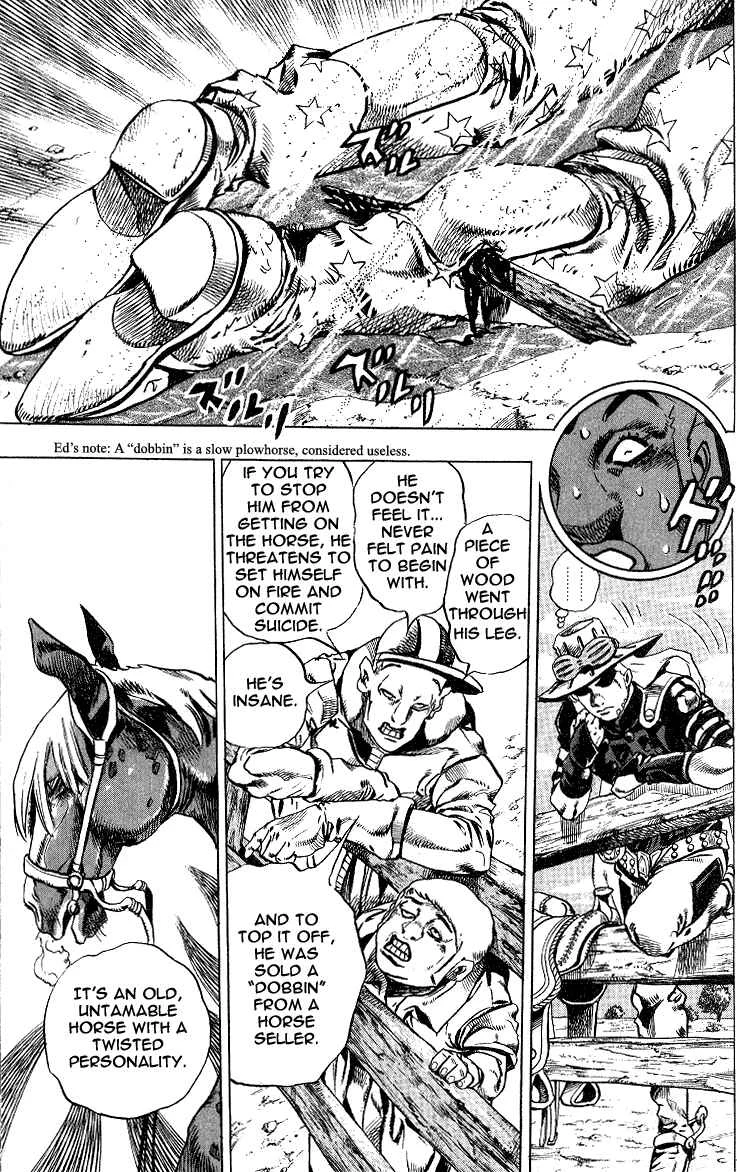 JoJo no Kimyou na Bouken: Part 7 - Steel Ball Run Chapter 4: September 25 1890 - 3 Hours to Start - Page 8