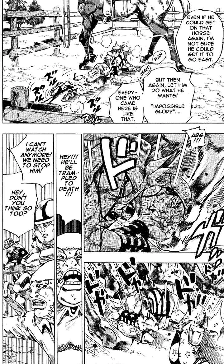 JoJo no Kimyou na Bouken: Part 7 - Steel Ball Run Chapter 4: September 25 1890 - 3 Hours to Start - Page 9