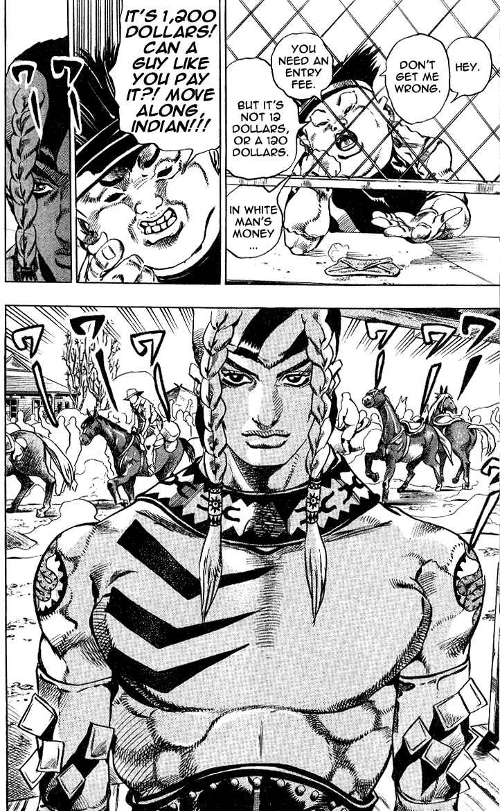 JoJo no Kimyou na Bouken: Part 7 - Steel Ball Run Chapter 4: September 25 1890 - 3 Hours to Start - Page 13