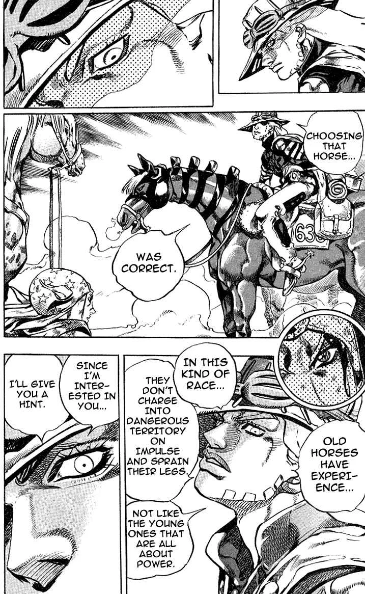JoJo no Kimyou na Bouken: Part 7 - Steel Ball Run Chapter 4: September 25 1890 - 3 Hours to Start - Page 22