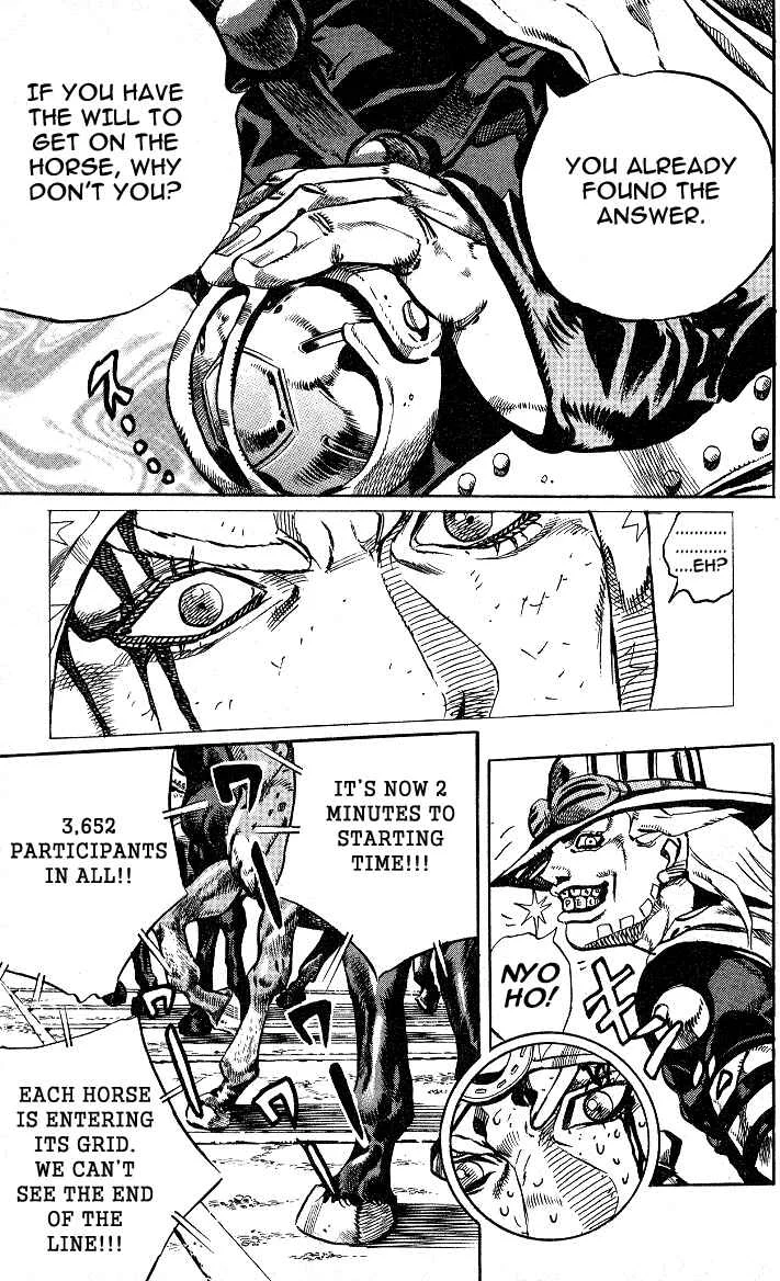 JoJo no Kimyou na Bouken: Part 7 - Steel Ball Run Chapter 4: September 25 1890 - 3 Hours to Start - Page 23