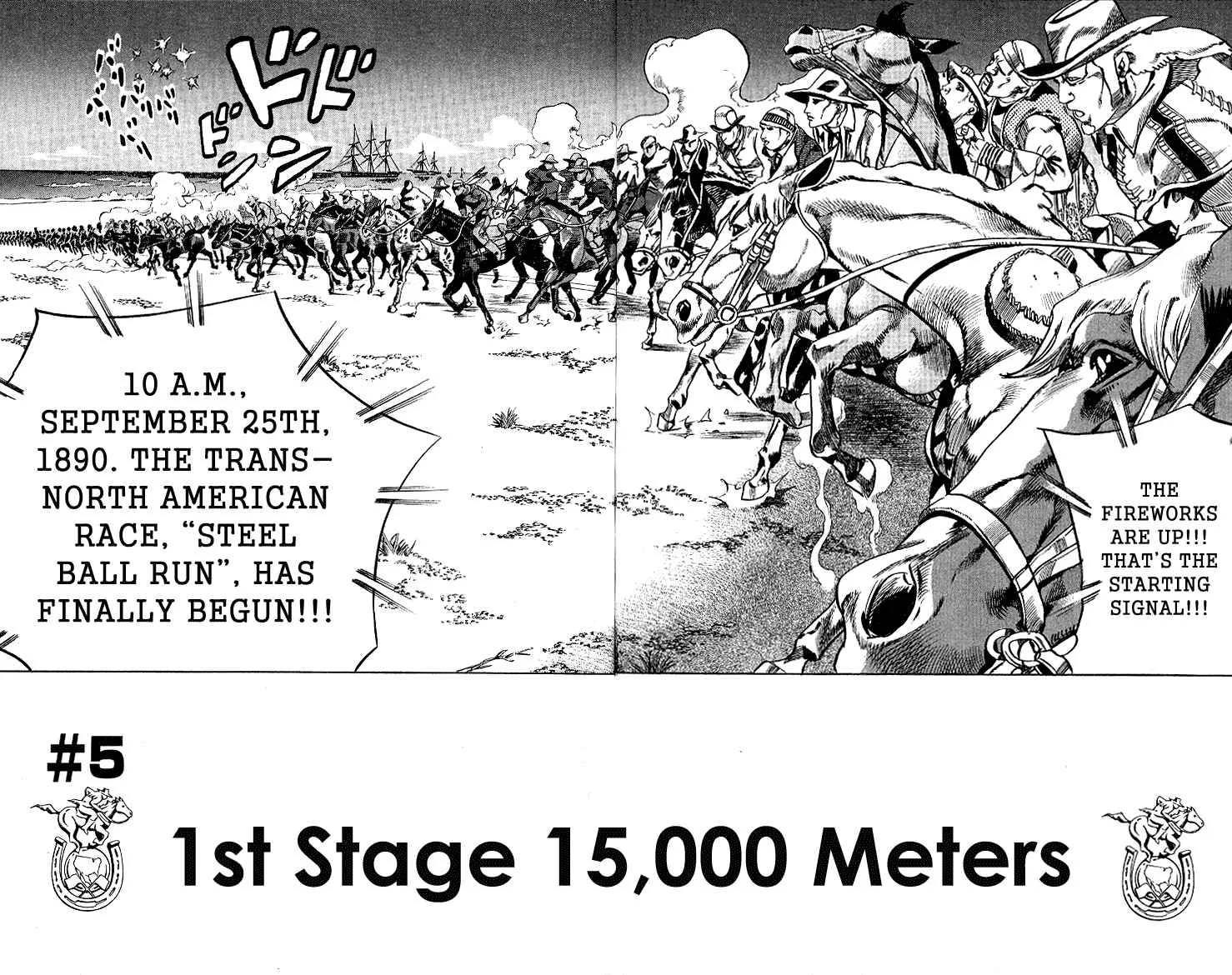 JoJo no Kimyou na Bouken: Part 7 - Steel Ball Run Chapter 5: 1st Stage 15,000 Meters - Page 2