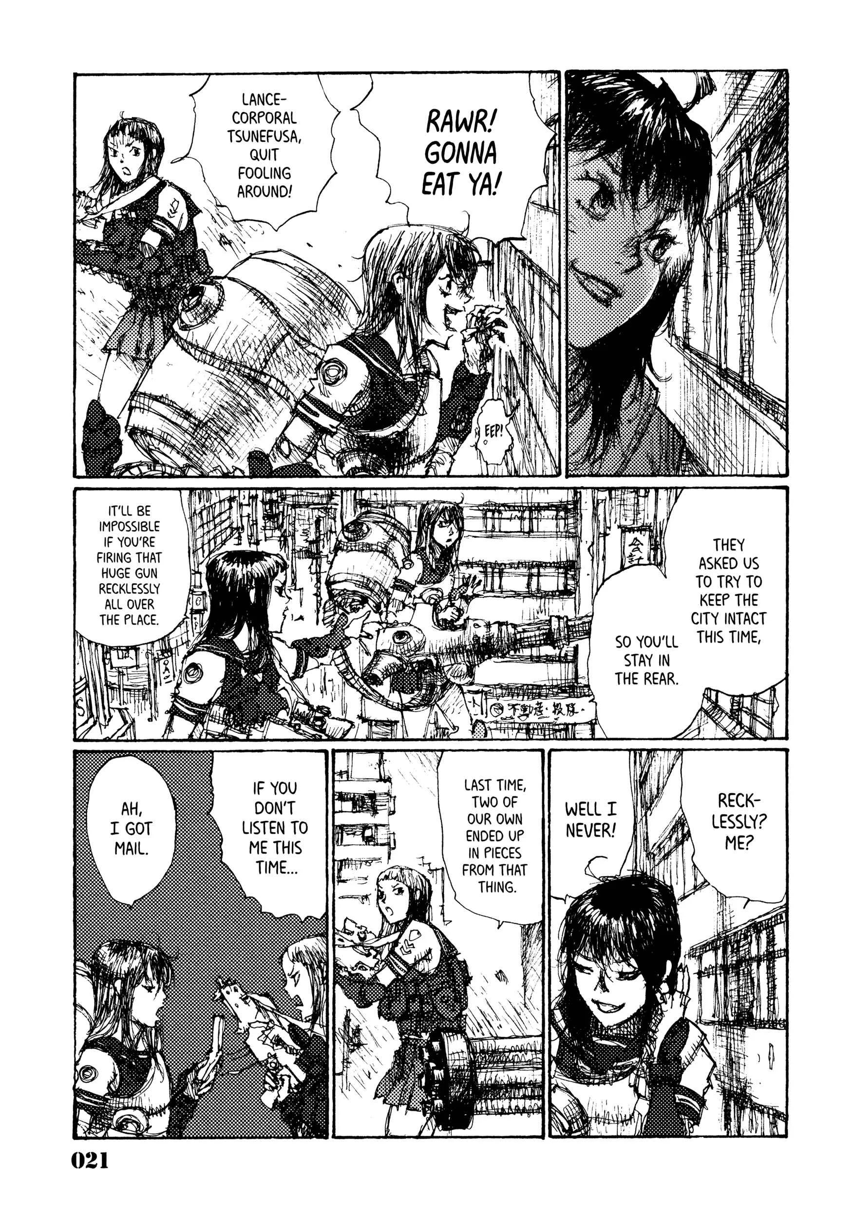 Joshi Kouhei Chapter 1: The 13th Independent Assault Girl Hunting Platoon 01 - Page 23