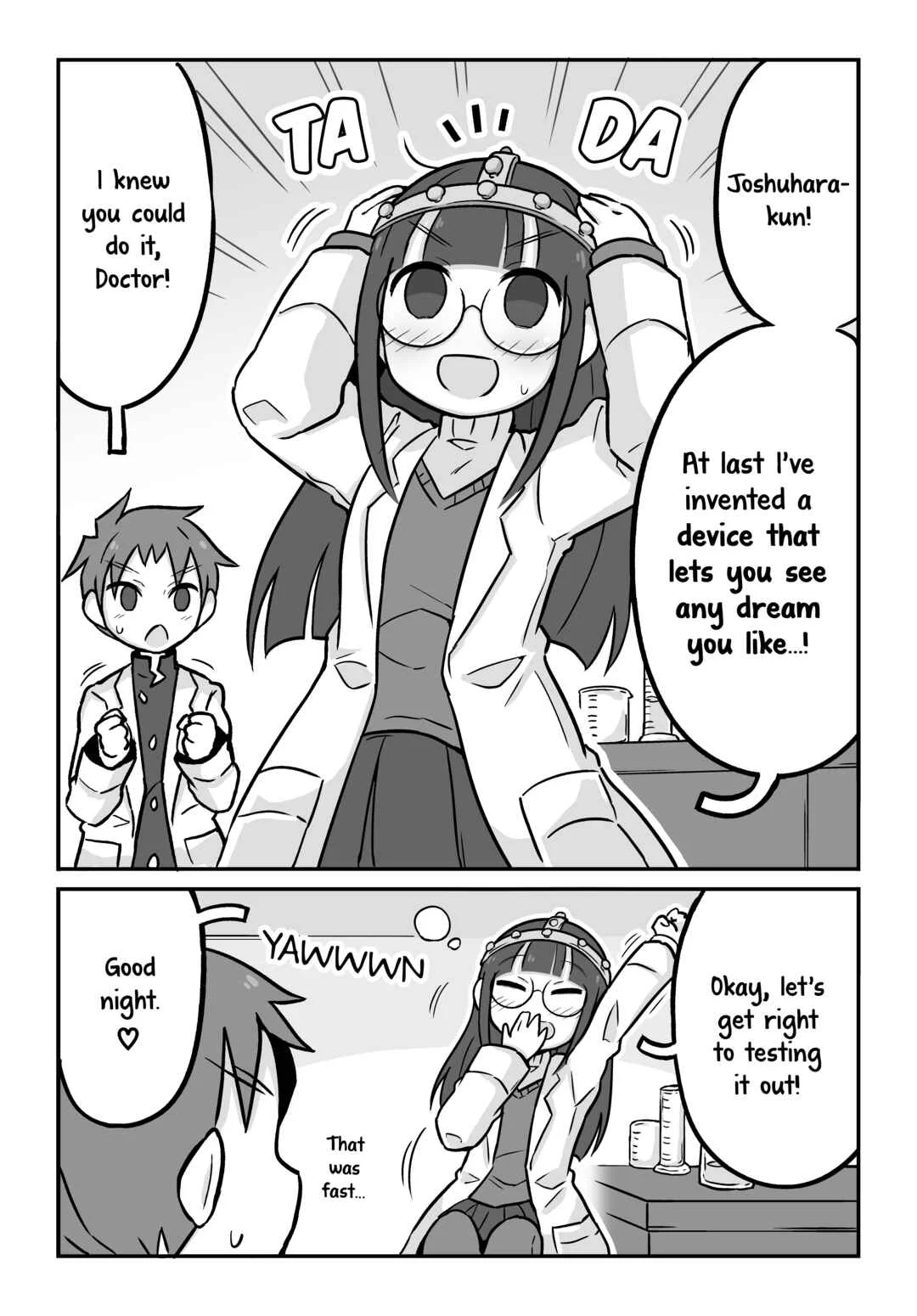 Kagakubu Girl Chapter 3: Science Club Girl Who Wants to See Whichever Dreams She Likes - Page 1