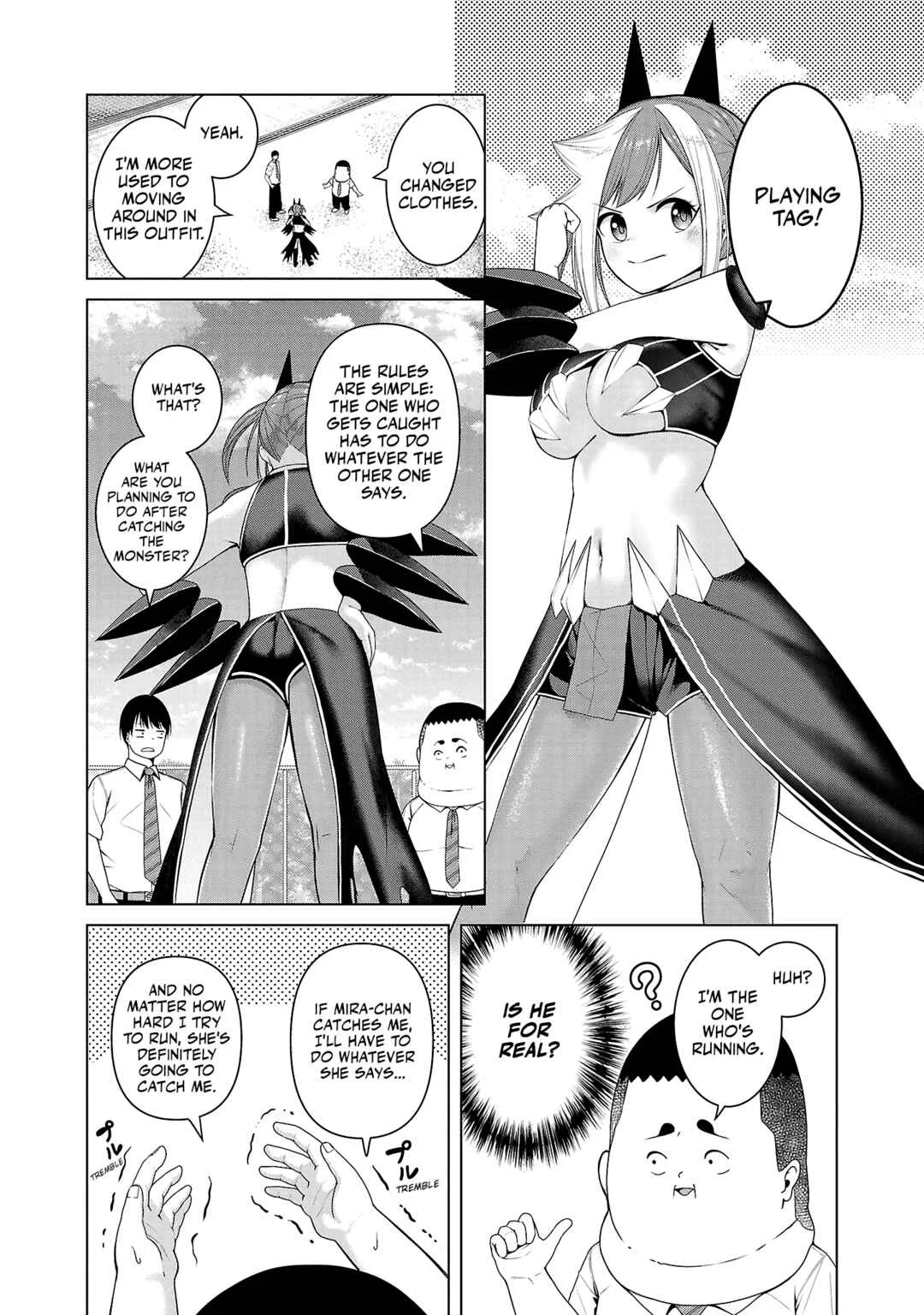 Kaijin Mira no Dai-2 Keitai ga Kawaisugiru Chapter 4: Playing Tag - Page 4