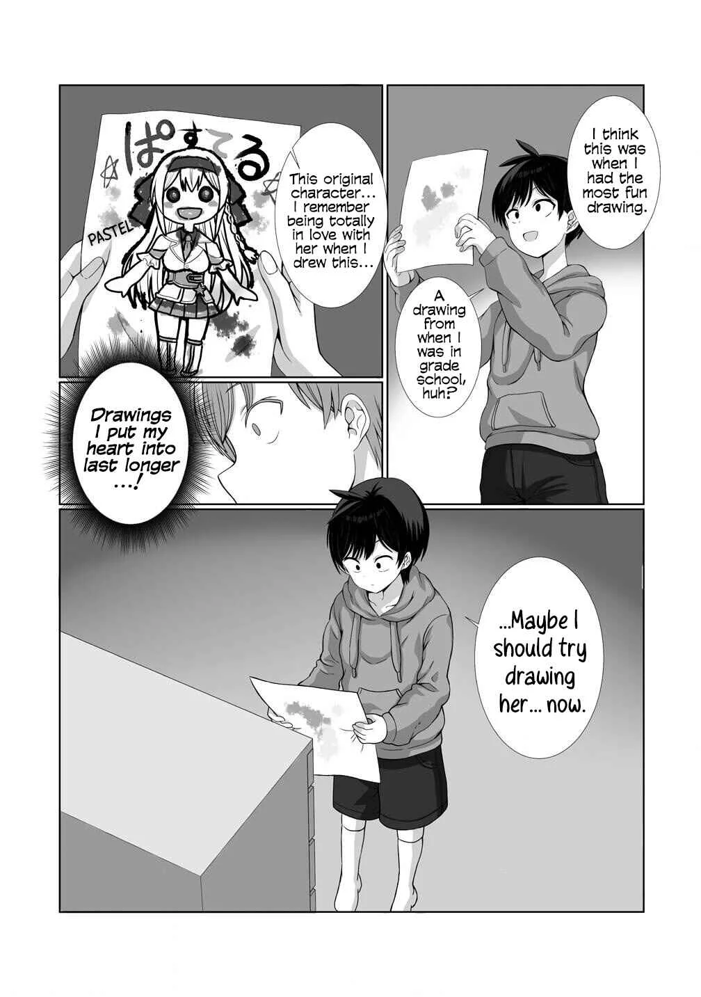 Kaita Mono o Jittaika Suru Nouryoku de Motenai Ore ga Harem Seikatsu Chapter 1 - Page 21