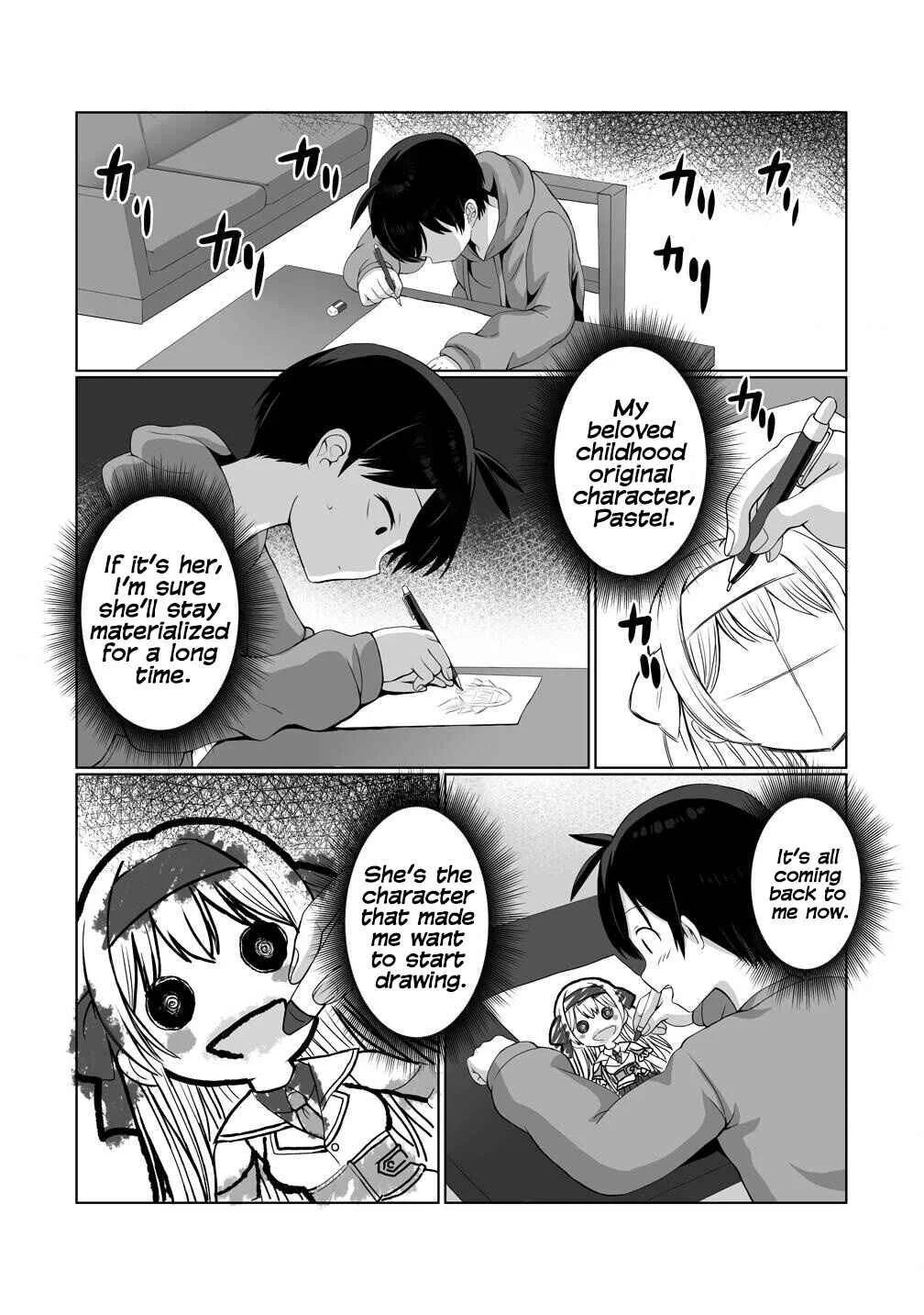 Kaita Mono o Jittaika Suru Nouryoku de Motenai Ore ga Harem Seikatsu Chapter 1 - Page 22