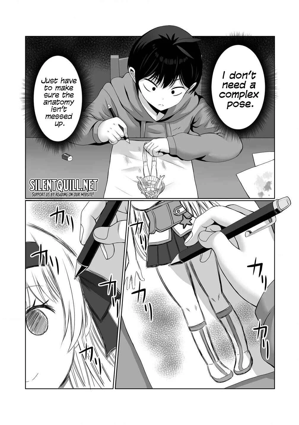 Kaita Mono o Jittaika Suru Nouryoku de Motenai Ore ga Harem Seikatsu Chapter 1 - Page 23