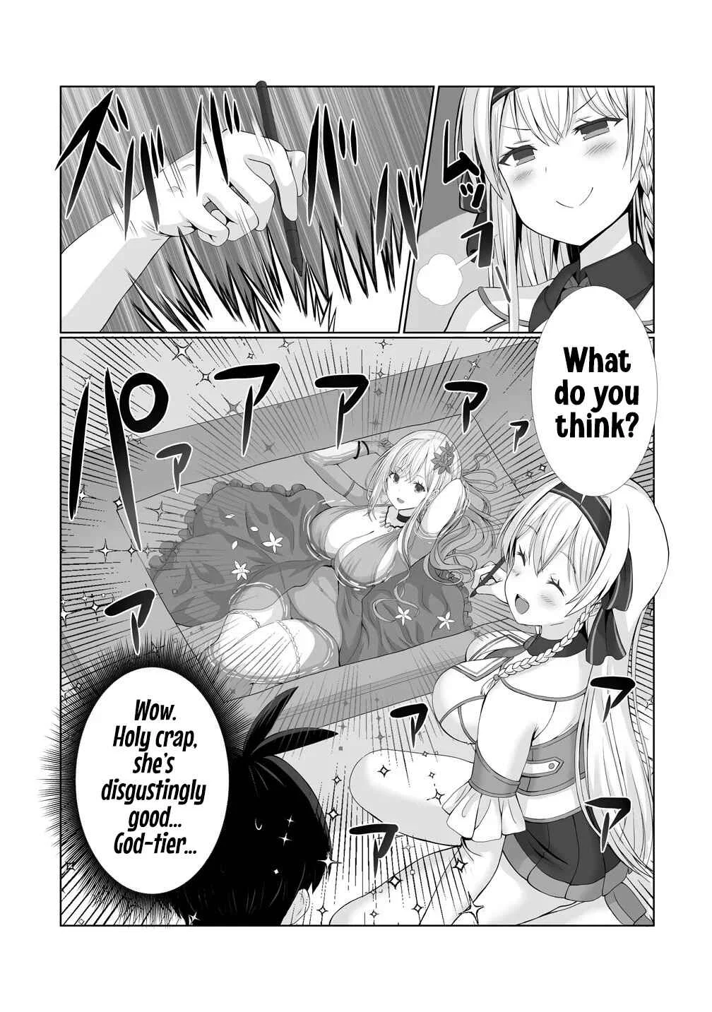 Kaita Mono o Jittaika Suru Nouryoku de Motenai Ore ga Harem Seikatsu Chapter 2: Even If We Do It!? - Page 6