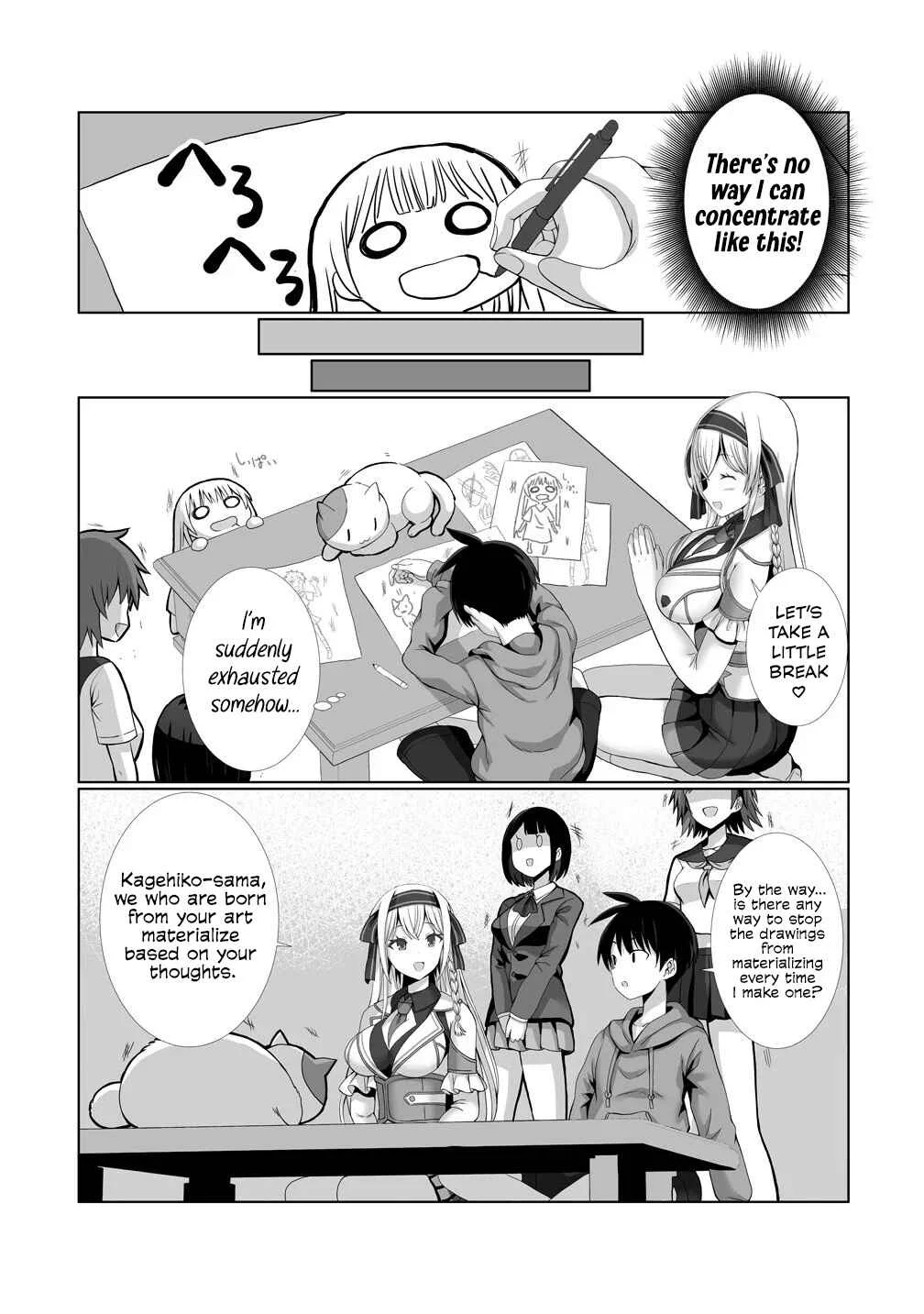 Kaita Mono o Jittaika Suru Nouryoku de Motenai Ore ga Harem Seikatsu Chapter 2: Even If We Do It!? - Page 10