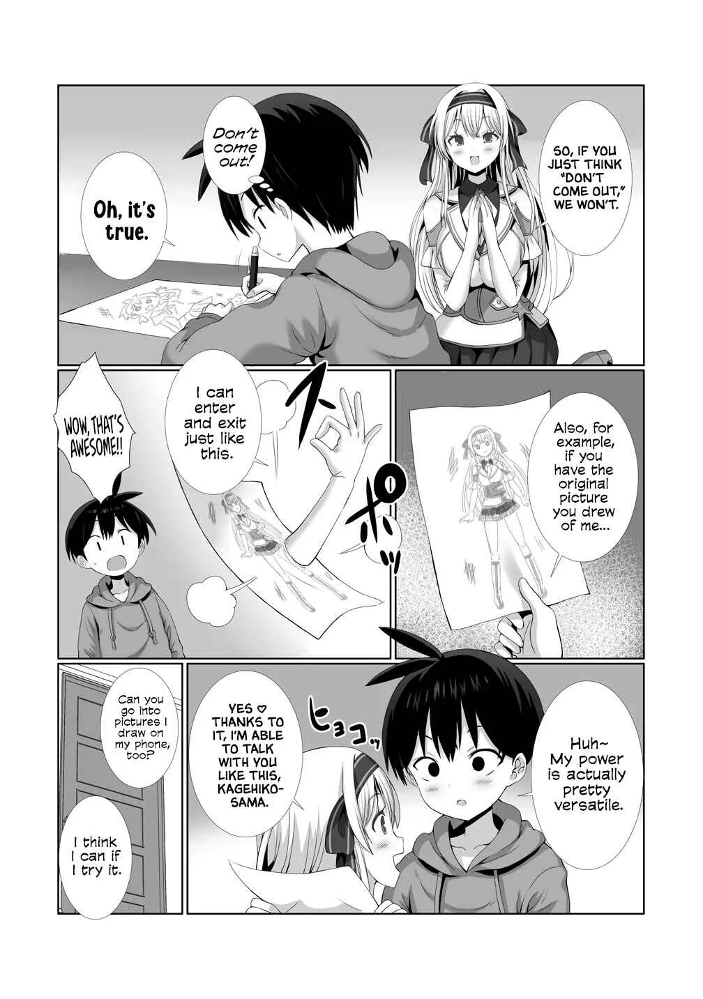 Kaita Mono o Jittaika Suru Nouryoku de Motenai Ore ga Harem Seikatsu Chapter 2: Even If We Do It!? - Page 11