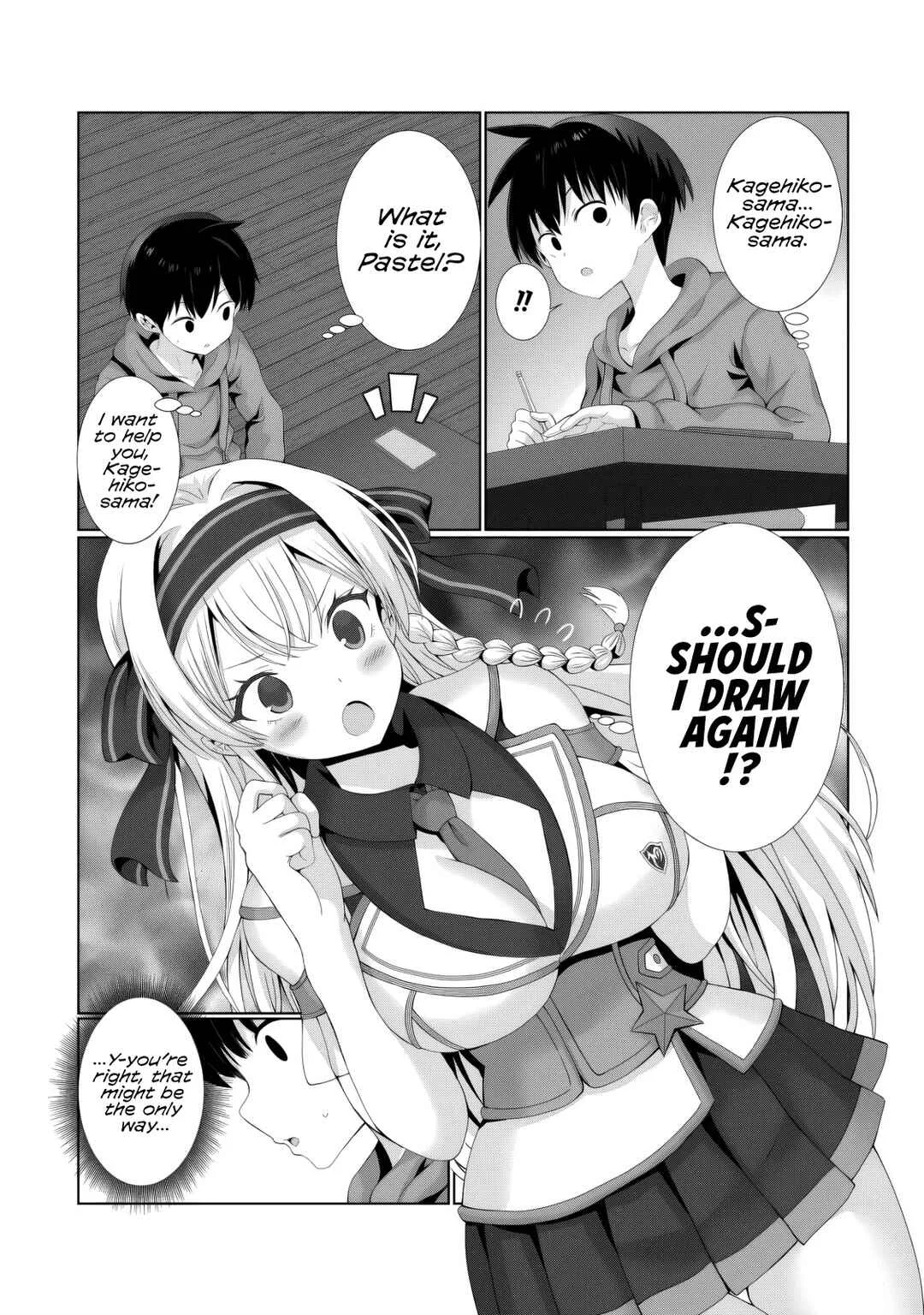 Kaita Mono o Jittaika Suru Nouryoku de Motenai Ore ga Harem Seikatsu Chapter 4: Tentacle Monster!! - Page 10