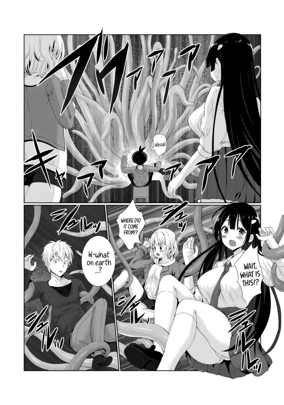 Kaita Mono o Jittaika Suru Nouryoku de Motenai Ore ga Harem Seikatsu Chapter 4: Tentacle Monster!! - Page 14