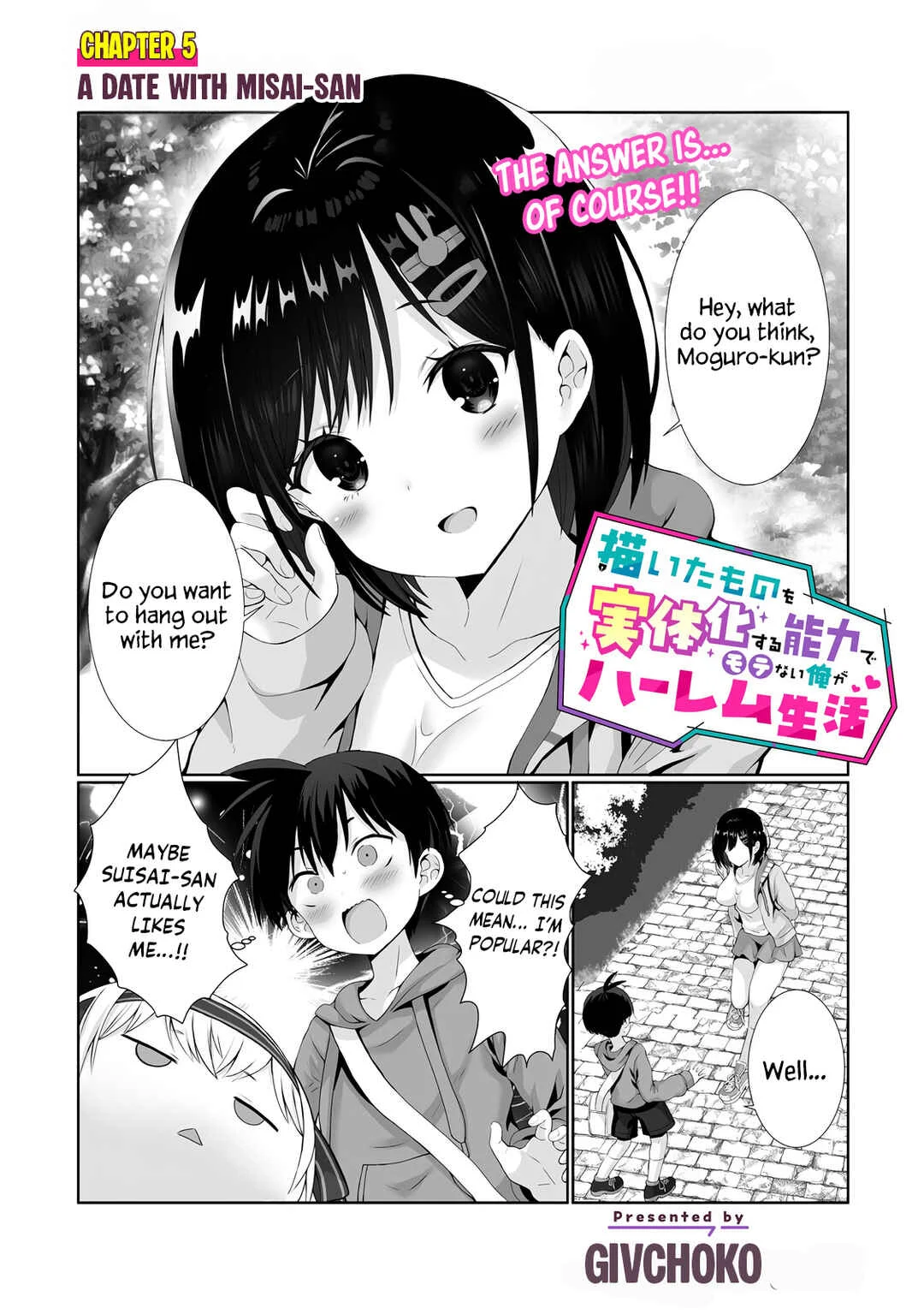 Kaita Mono o Jittaika Suru Nouryoku de Motenai Ore ga Harem Seikatsu Chapter 5: A Date with Misai-san - Page 2