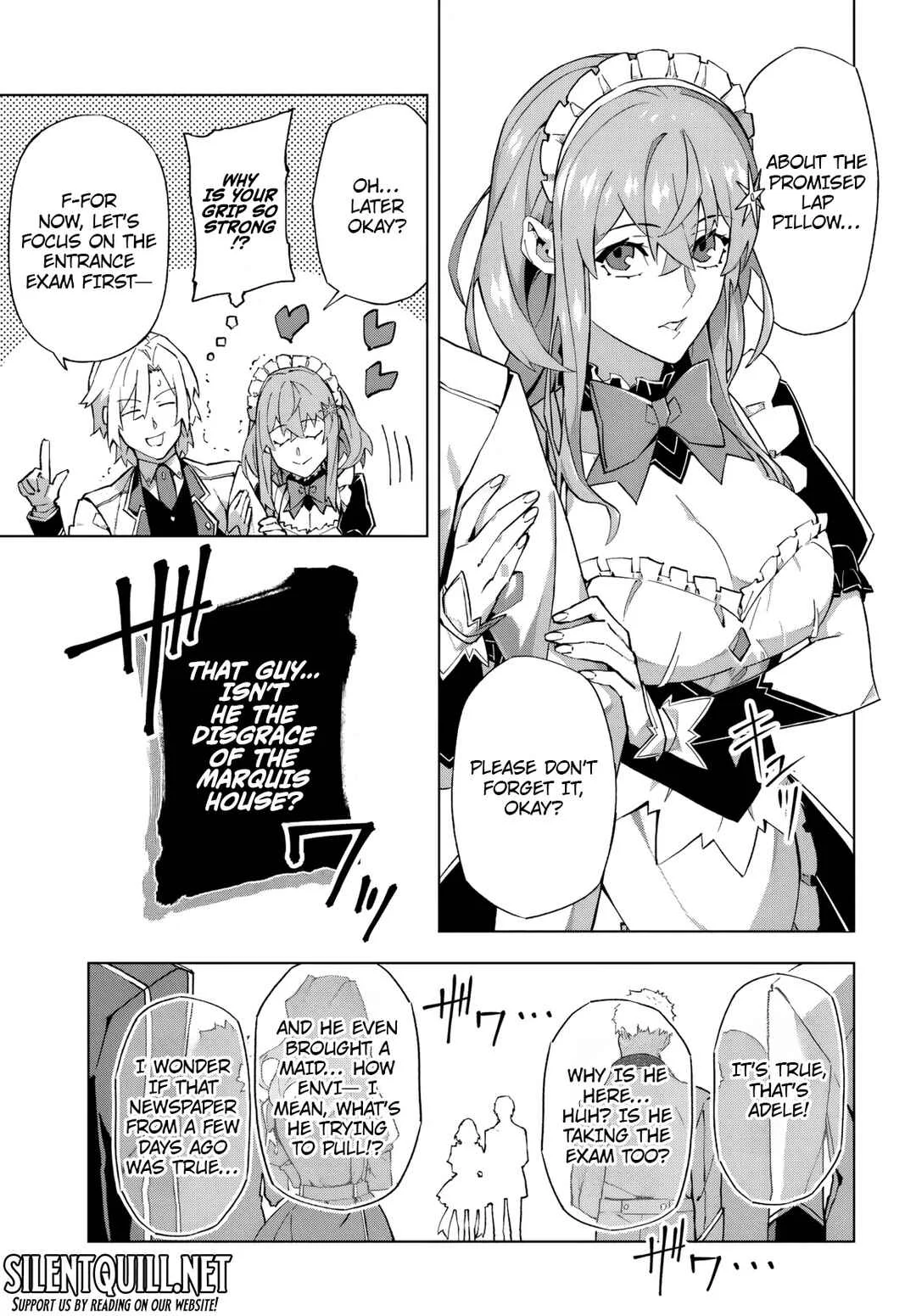 Kamen no Kuro Kishi. Shoutai Bareta no de Mou Gakuen de Musou Suru Chapter 1 - Page 5