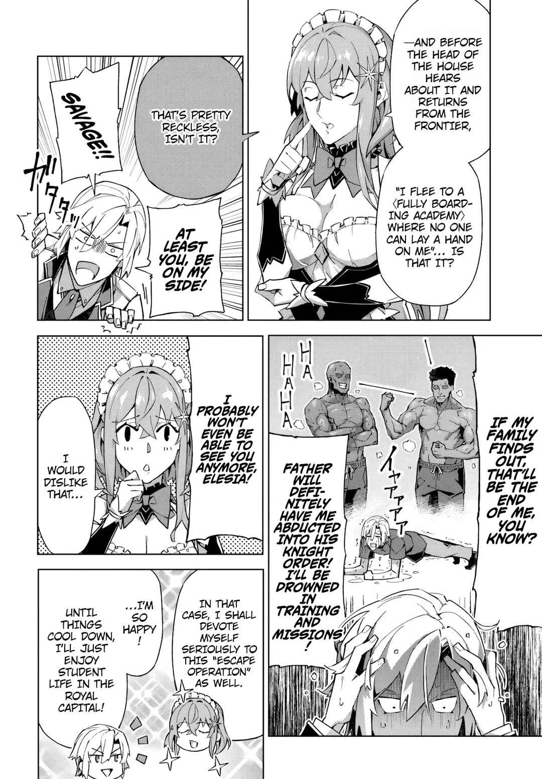 Kamen no Kuro Kishi. Shoutai Bareta no de Mou Gakuen de Musou Suru Chapter 1 - Page 10