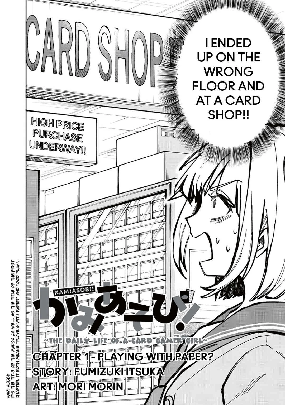 Kamiasobi! ~Card Game Shoujo No Nichijou~ Chapter 1: Playing With Paper? - Page 2