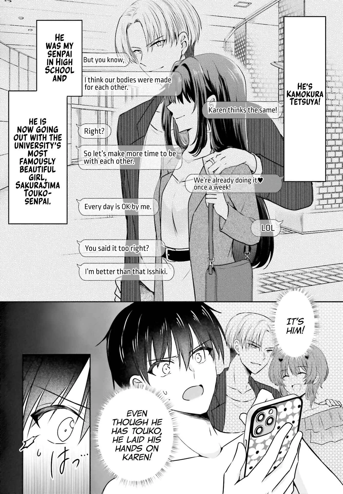 Kanojo ga Senpai ni NTR-reta node, Senpai no Kanojo wo NTR-masu Chapter 1: My Girlfriend is Cheating On Me With a Senior - Page 10