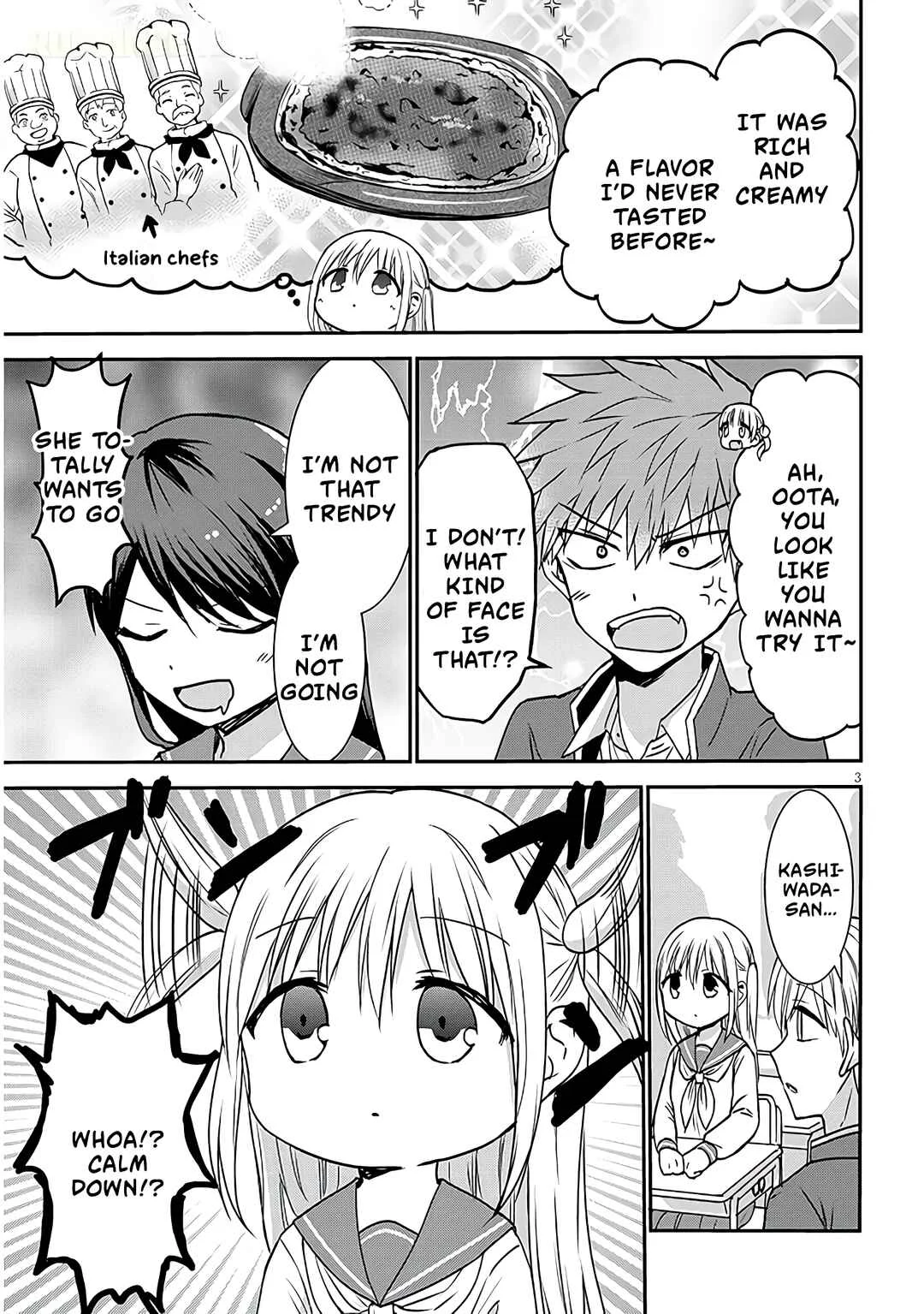 Kao ni Denai Kashiwada-san to Kao ni Deru Oota-kun + Chapter 12: Kashiwada-san's First Saize - Page 3
