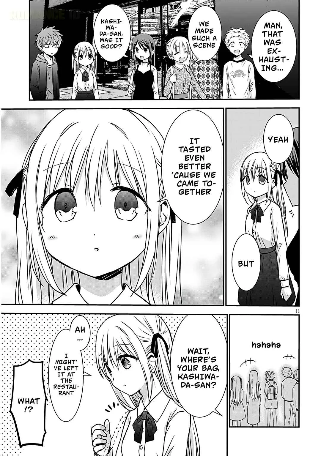 Kao ni Denai Kashiwada-san to Kao ni Deru Oota-kun + Chapter 12: Kashiwada-san's First Saize - Page 11