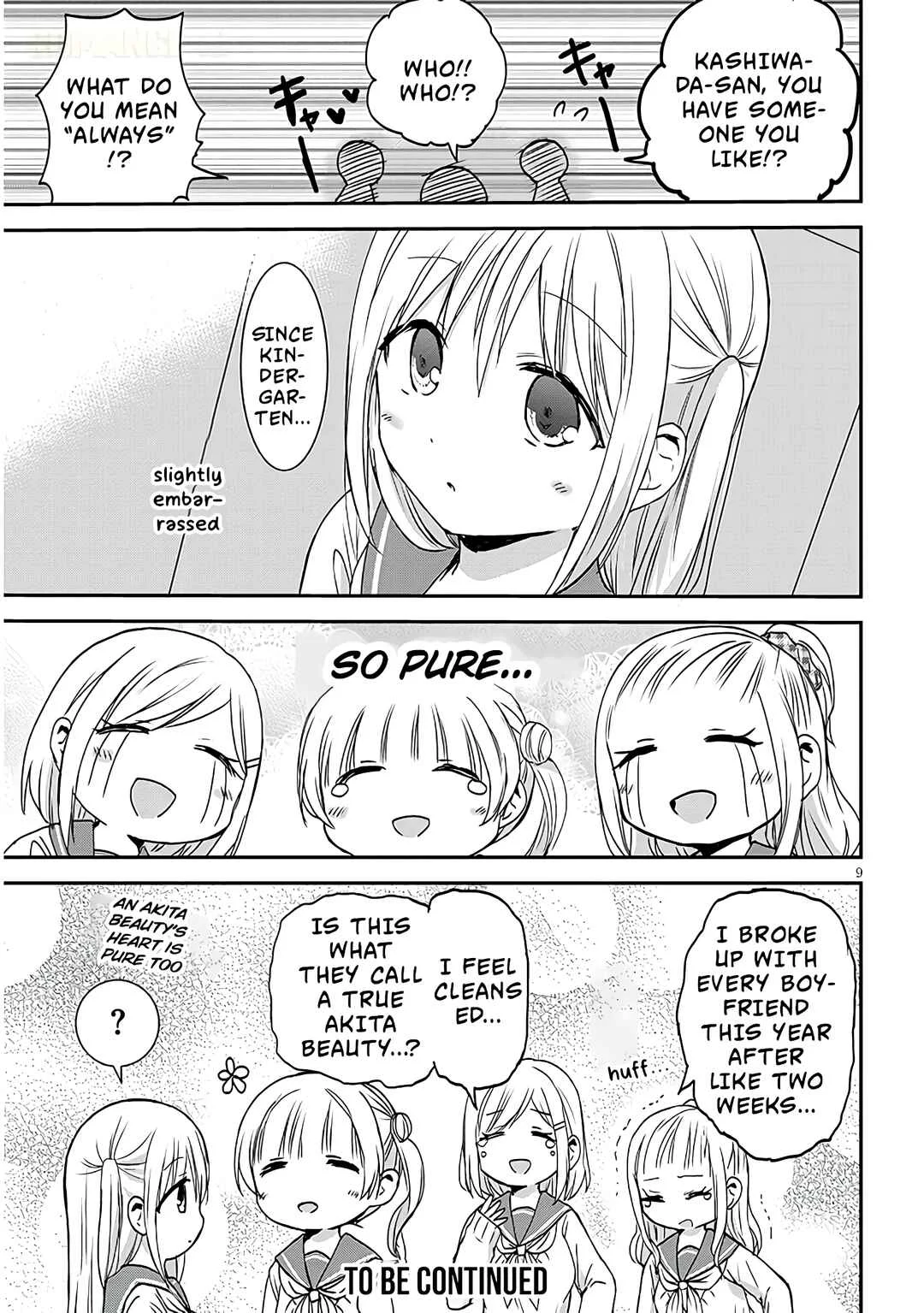 Kao ni Denai Kashiwada-san to Kao ni Deru Oota-kun + Chapter 13: Kashiwada-san and The Akita Girls - Page 9