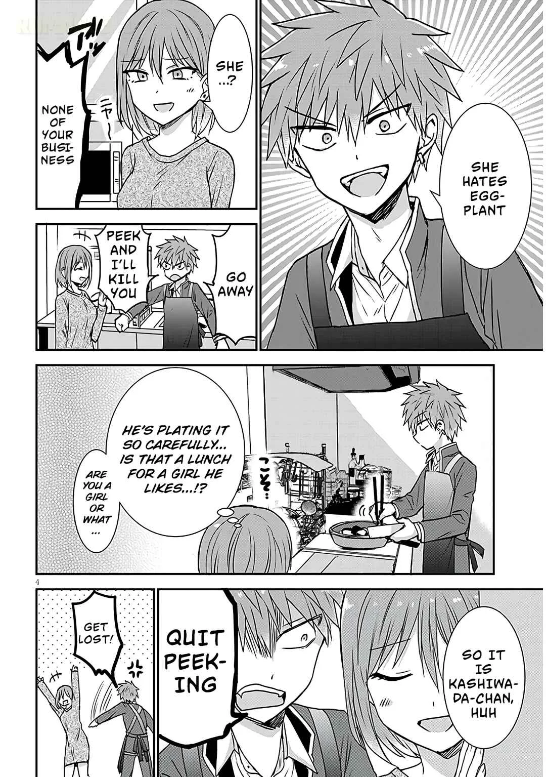 Kao ni Denai Kashiwada-san to Kao ni Deru Oota-kun + Chapter 14: Oota-kun Cooking - Page 4