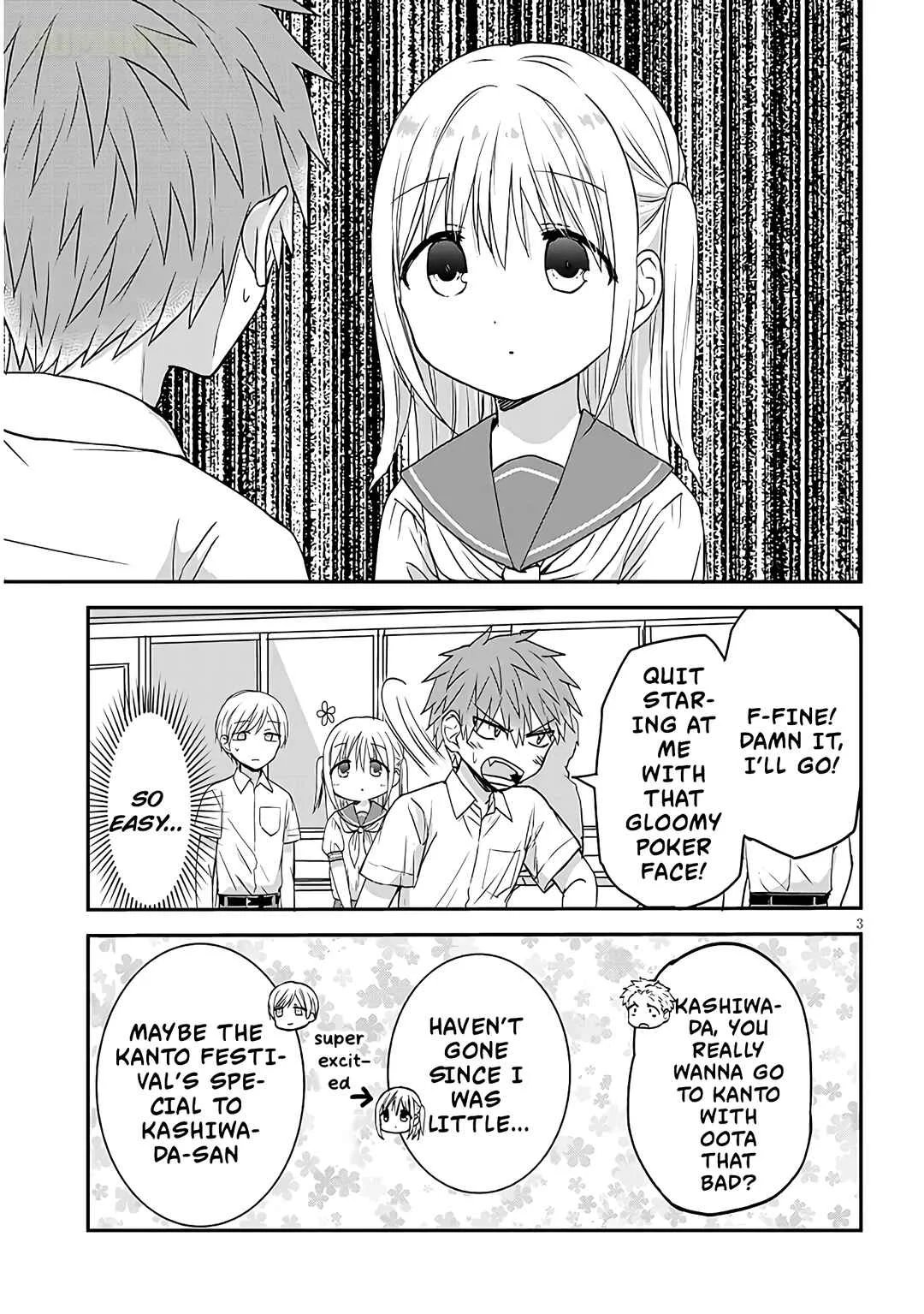 Kao ni Denai Kashiwada-san to Kao ni Deru Oota-kun + Chapter 16: Kashiwada-san, Oota-kun, and The Kanto Festival - Page 3
