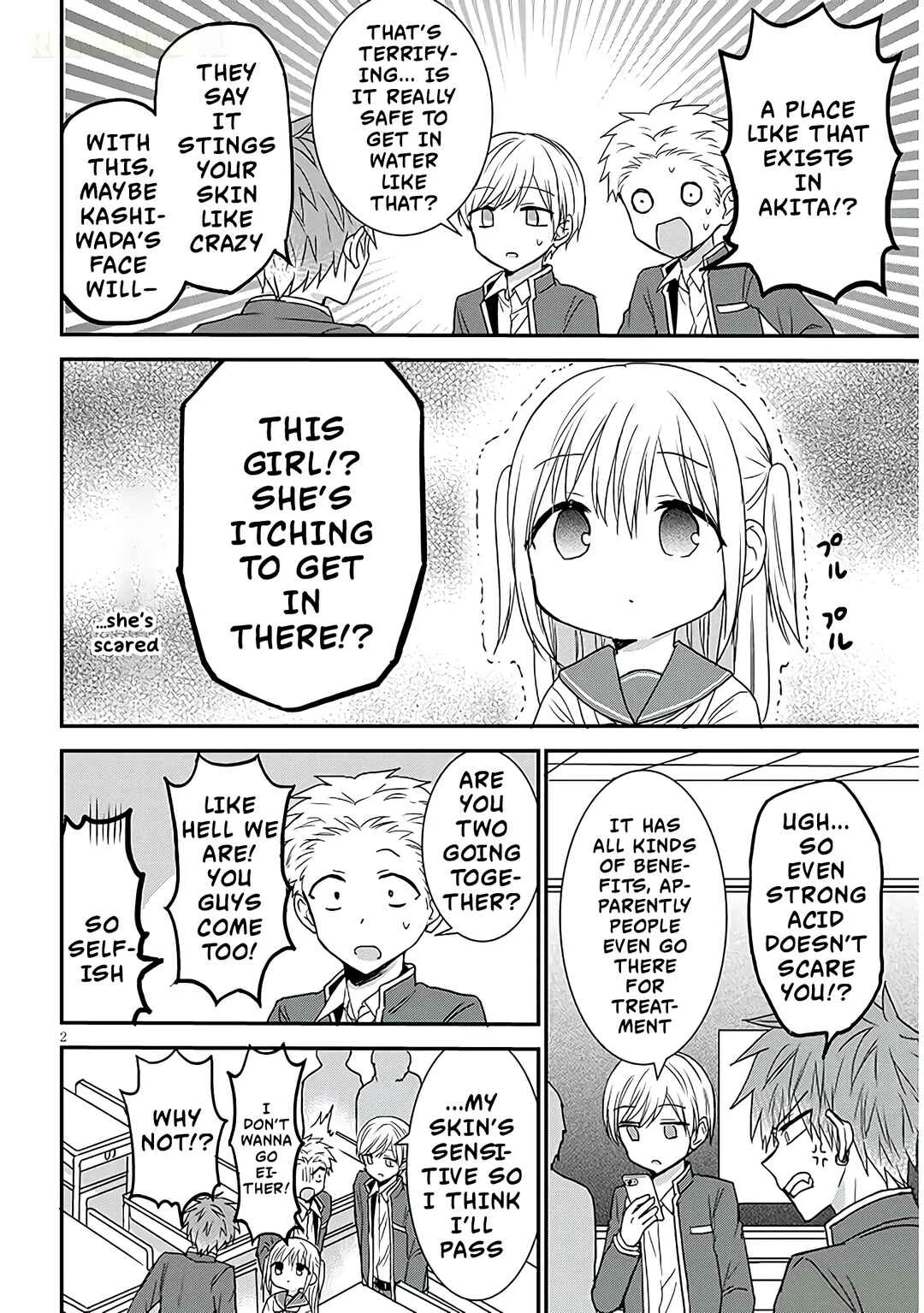 Kao ni Denai Kashiwada-san to Kao ni Deru Oota-kun + Chapter 22: Kashiwada-san and The Hidden Hot Spring - Page 2