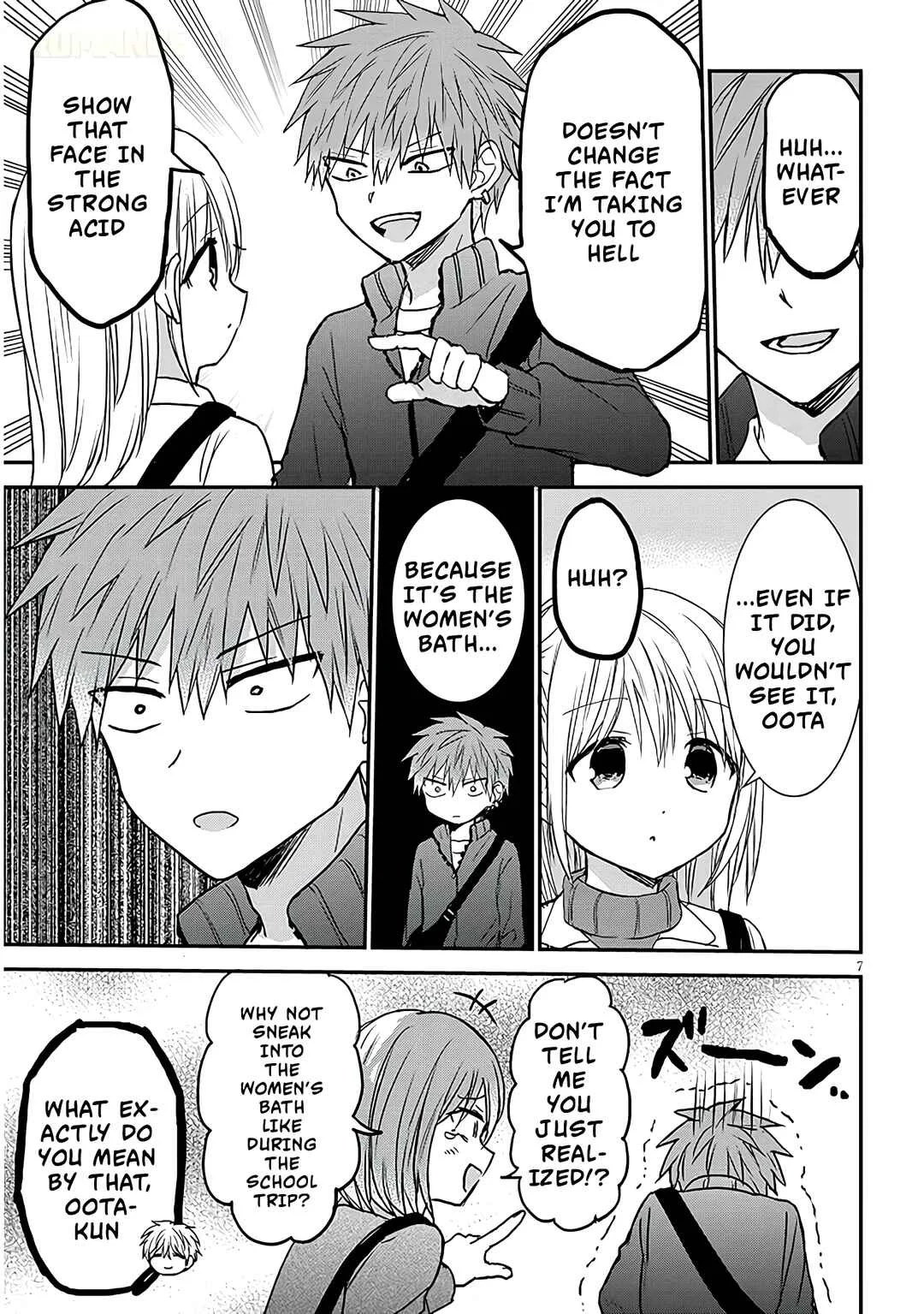 Kao ni Denai Kashiwada-san to Kao ni Deru Oota-kun + Chapter 22: Kashiwada-san and The Hidden Hot Spring - Page 7