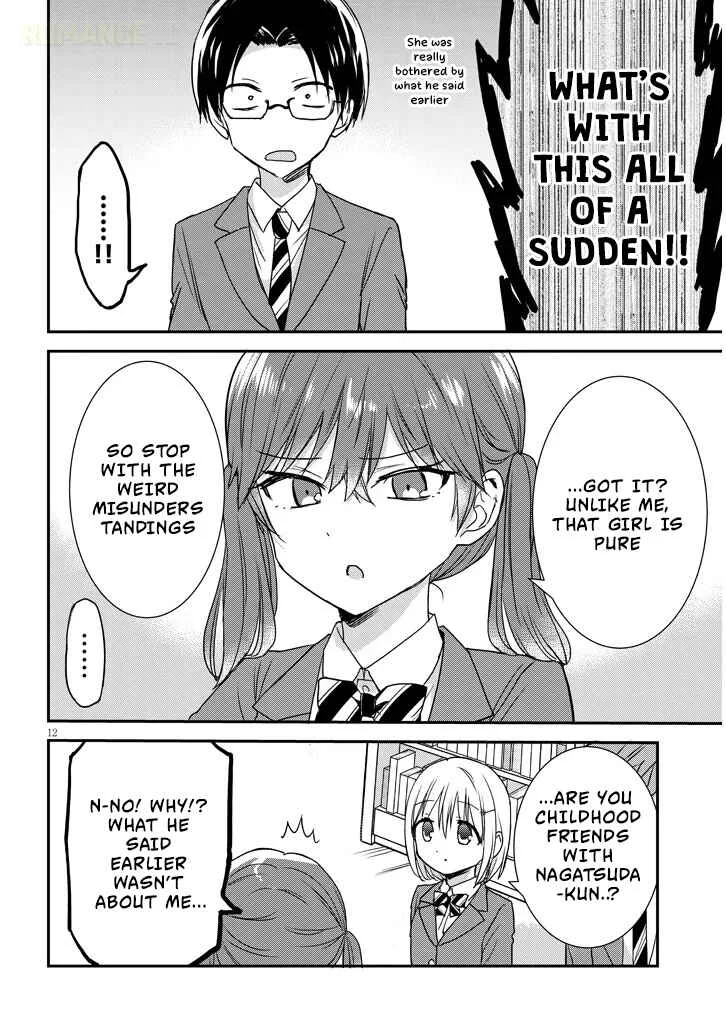 Kao ni Denai Kashiwada-san to Kao ni Deru Oota-kun + Chapter 27: Nagatsuda-kun's Intentions - Page 12