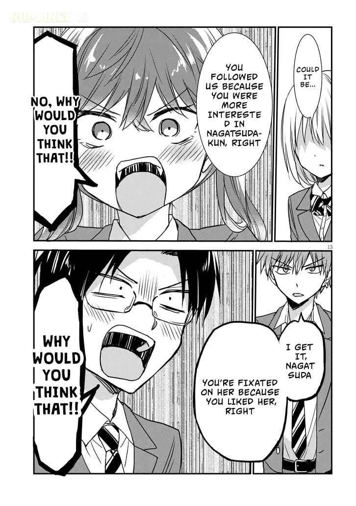 Kao ni Denai Kashiwada-san to Kao ni Deru Oota-kun + Chapter 27: Nagatsuda-kun's Intentions - Page 13
