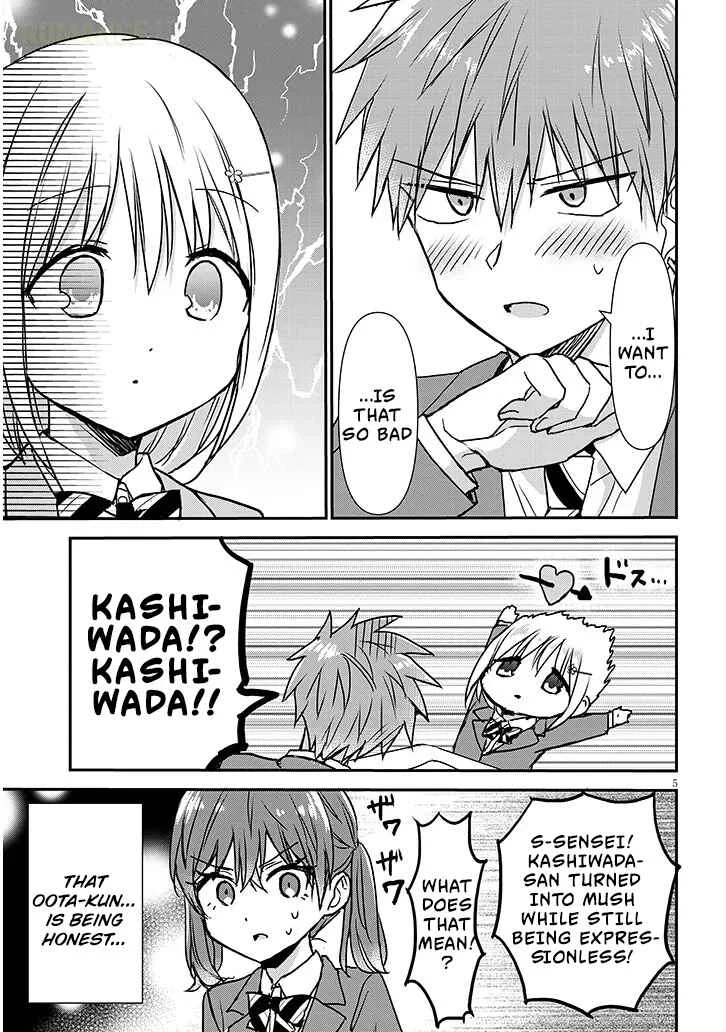 Kao ni Denai Kashiwada-san to Kao ni Deru Oota-kun + Chapter 34: Aida-san and Nagatsuda-kun's Feelings - Page 5