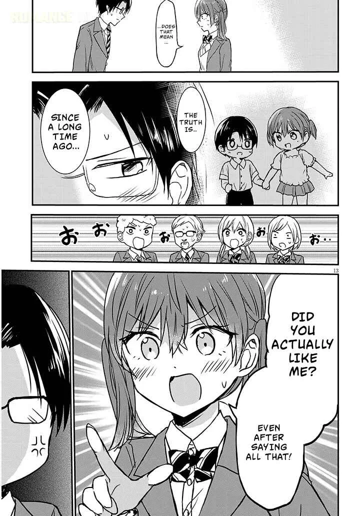 Kao ni Denai Kashiwada-san to Kao ni Deru Oota-kun + Chapter 34: Aida-san and Nagatsuda-kun's Feelings - Page 13