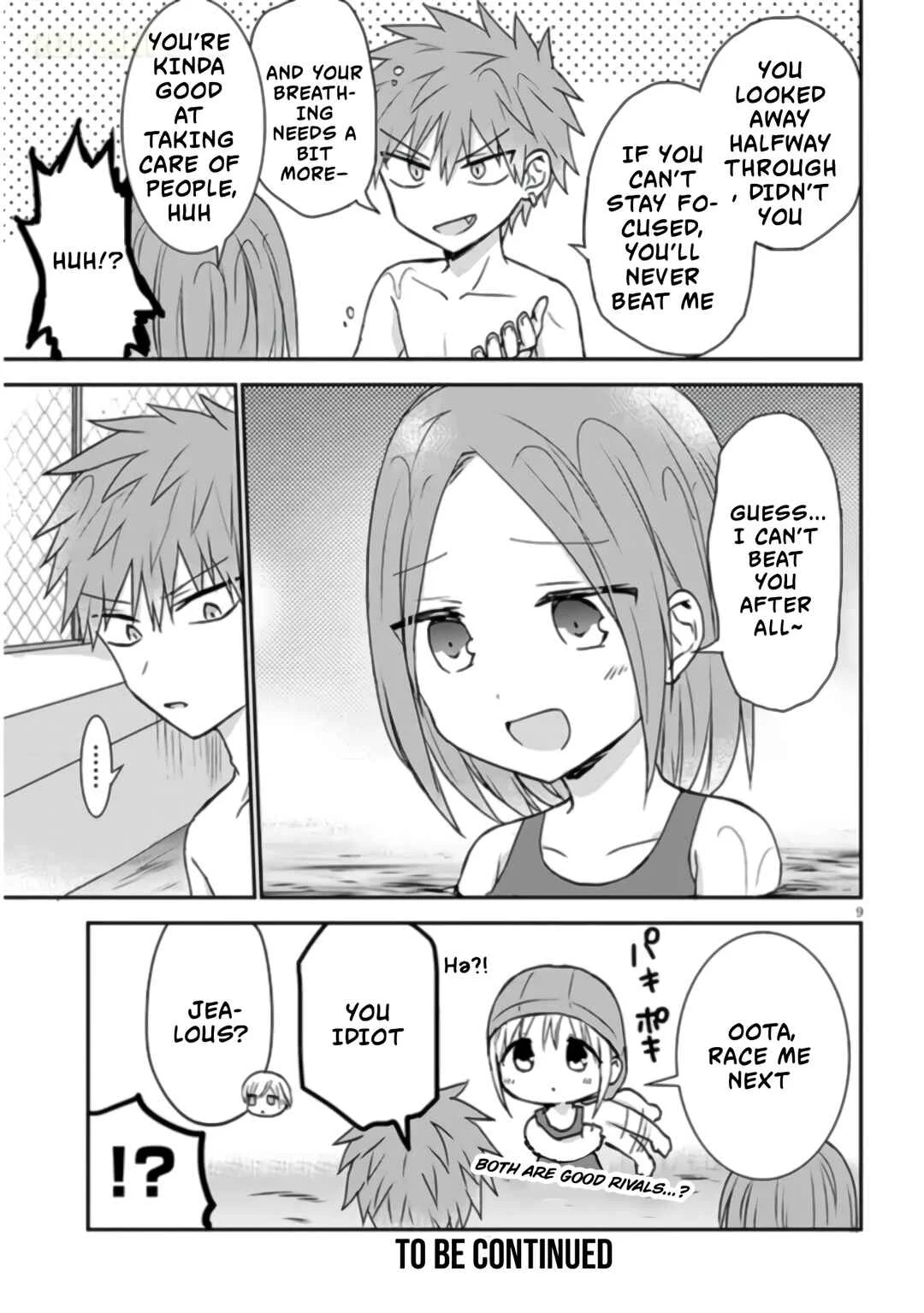 Kao ni Denai Kashiwada-san to Kao ni Deru Oota-kun + Chapter 7: Kashiwada-san, Oota-kun, and The Natatorium - Page 9