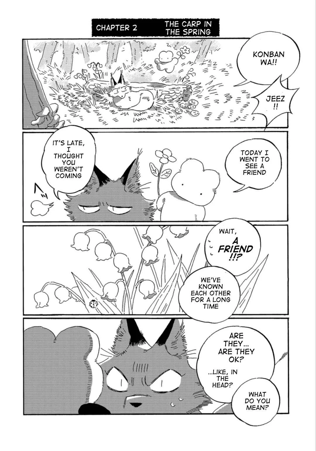 Kegawa to Nakami Chapter 2: The Carp in the Spring - Page 1
