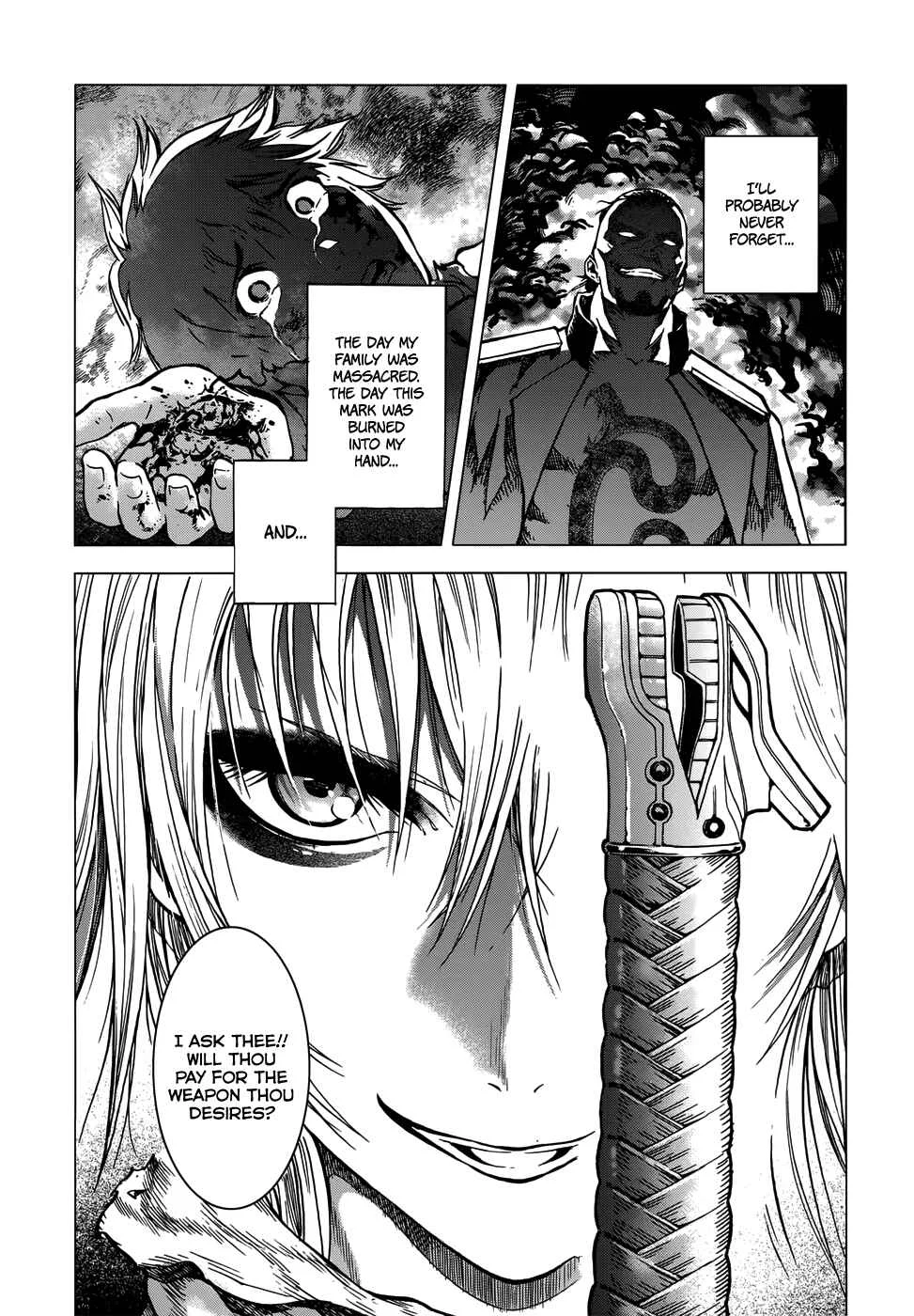 Kiba no Tabishounin ~The Arms Peddler~ Chapter 2: The Water God's Village - Page 3