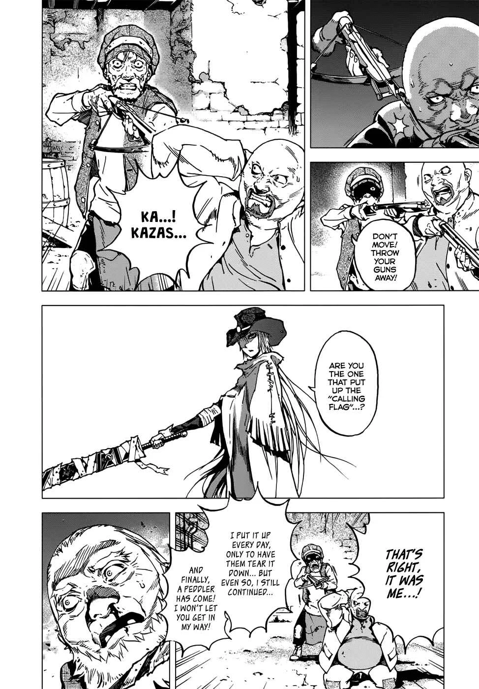 Kiba no Tabishounin ~The Arms Peddler~ Chapter 2: The Water God's Village - Page 14