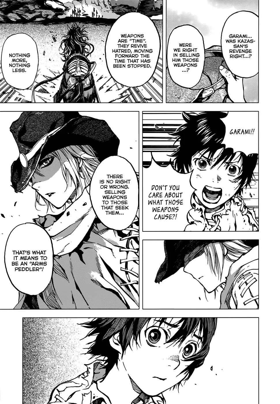 Kiba no Tabishounin ~The Arms Peddler~ Chapter 2: The Water God's Village - Page 36