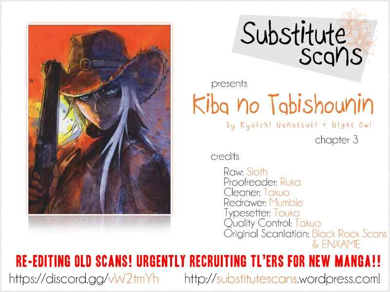 Kiba no Tabishounin ~The Arms Peddler~ Chapter 3: The Abandoned Fortress - Page 1