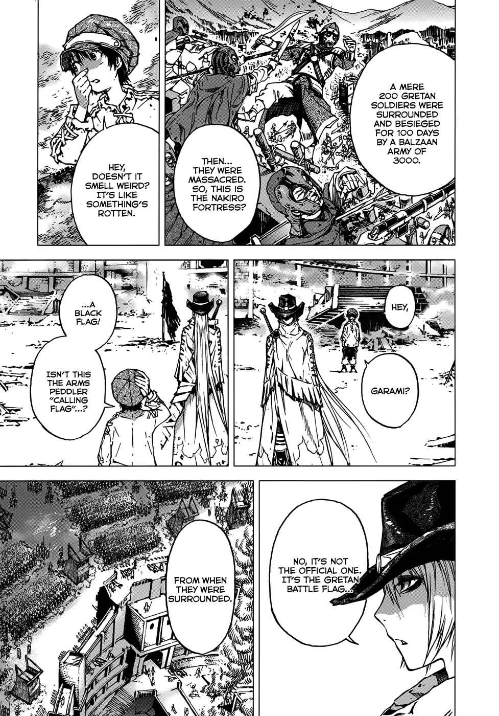 Kiba no Tabishounin ~The Arms Peddler~ Chapter 3: The Abandoned Fortress - Page 7
