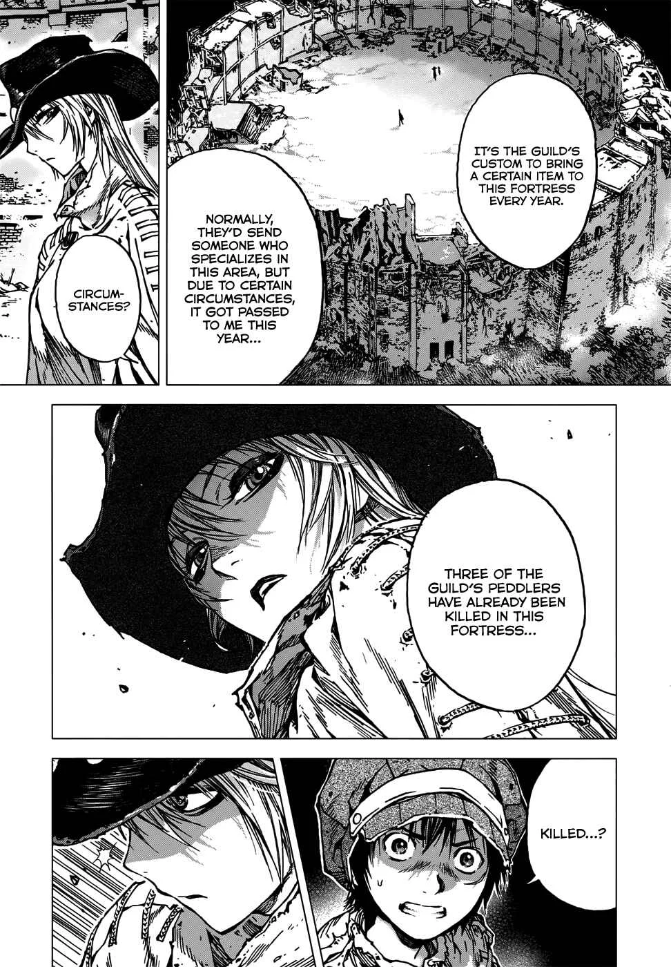 Kiba no Tabishounin ~The Arms Peddler~ Chapter 3: The Abandoned Fortress - Page 9