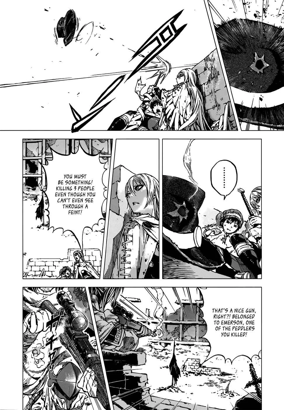 Kiba no Tabishounin ~The Arms Peddler~ Chapter 3: The Abandoned Fortress - Page 12
