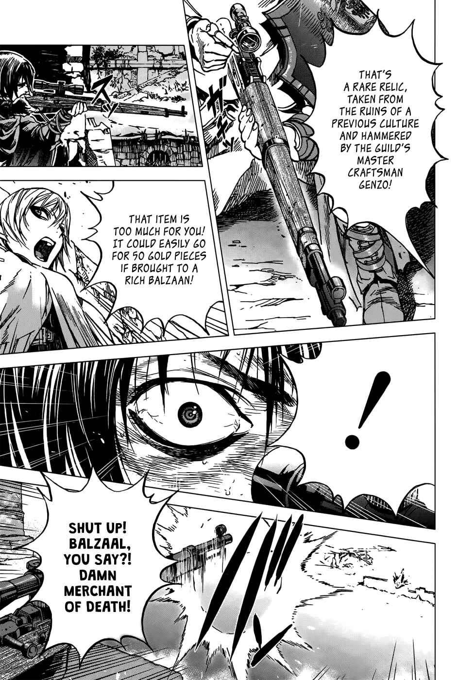 Kiba no Tabishounin ~The Arms Peddler~ Chapter 3: The Abandoned Fortress - Page 13